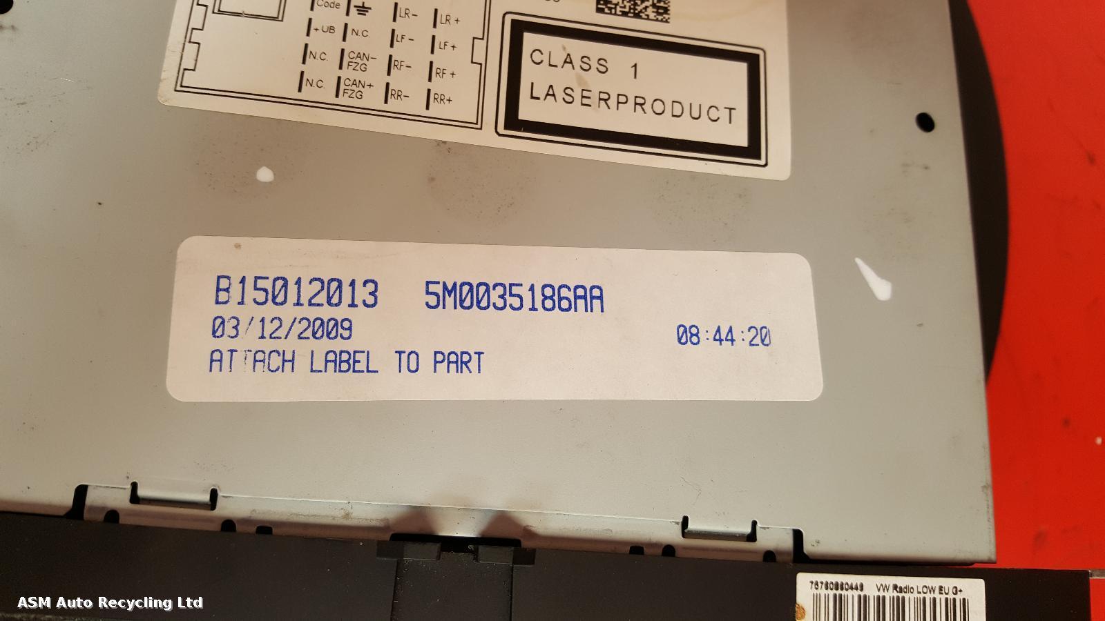 View Auto part A/V Equipment Volkswagen Polo 2010