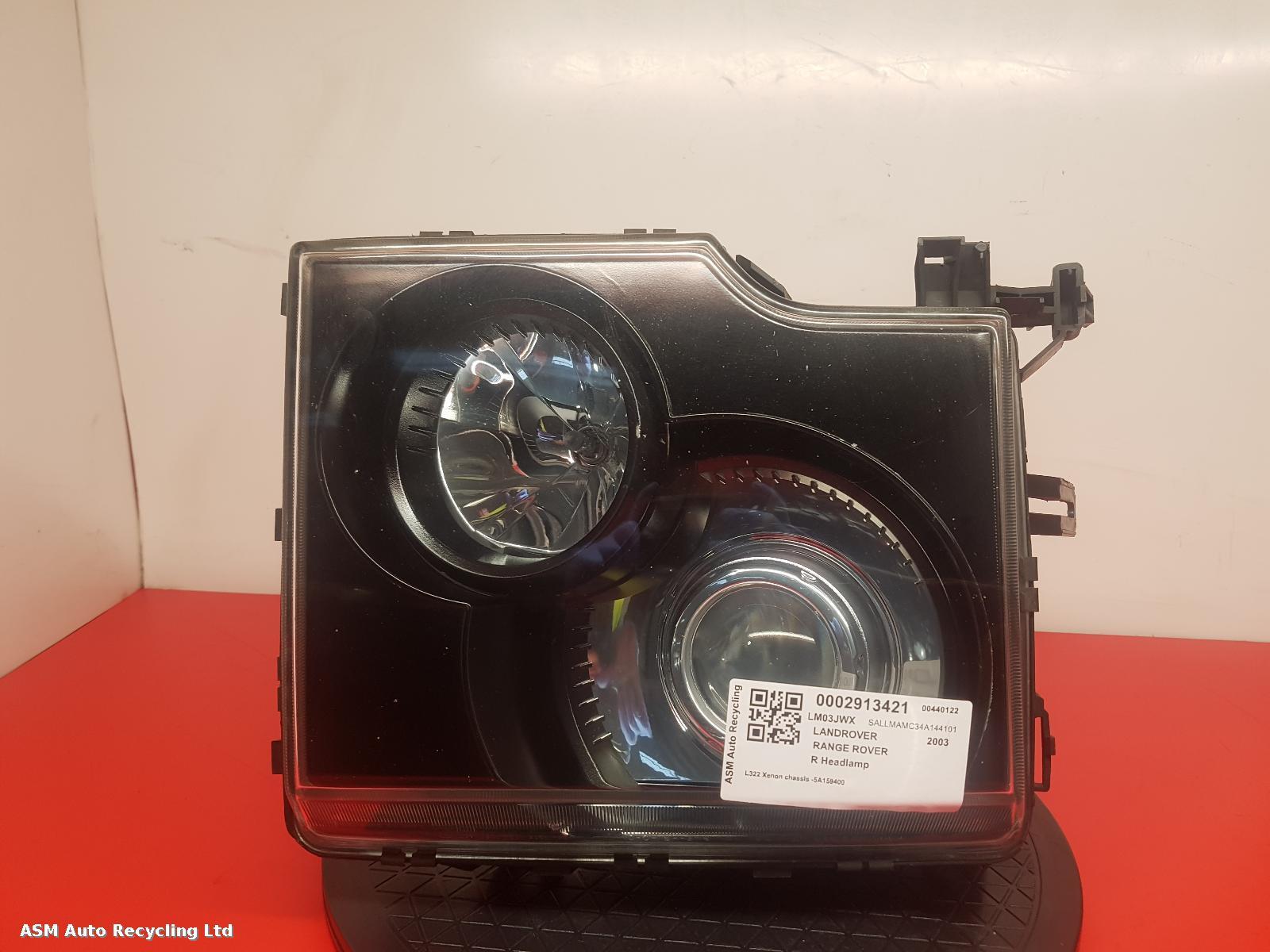 View Auto part R Headlamp Land Rover Range Rover 2003