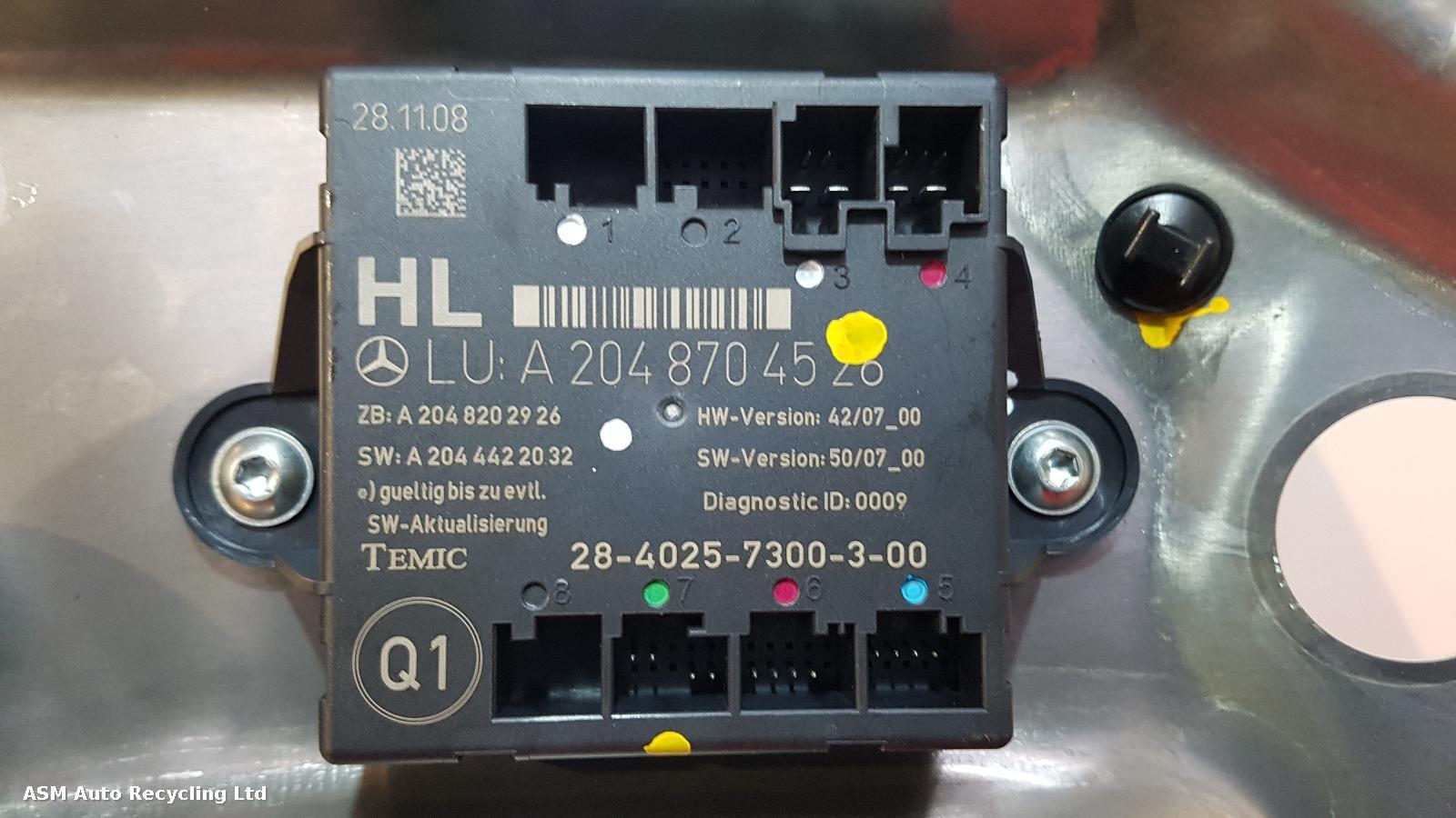 View Auto part LR Window Regulator Mercedes C Class 2009