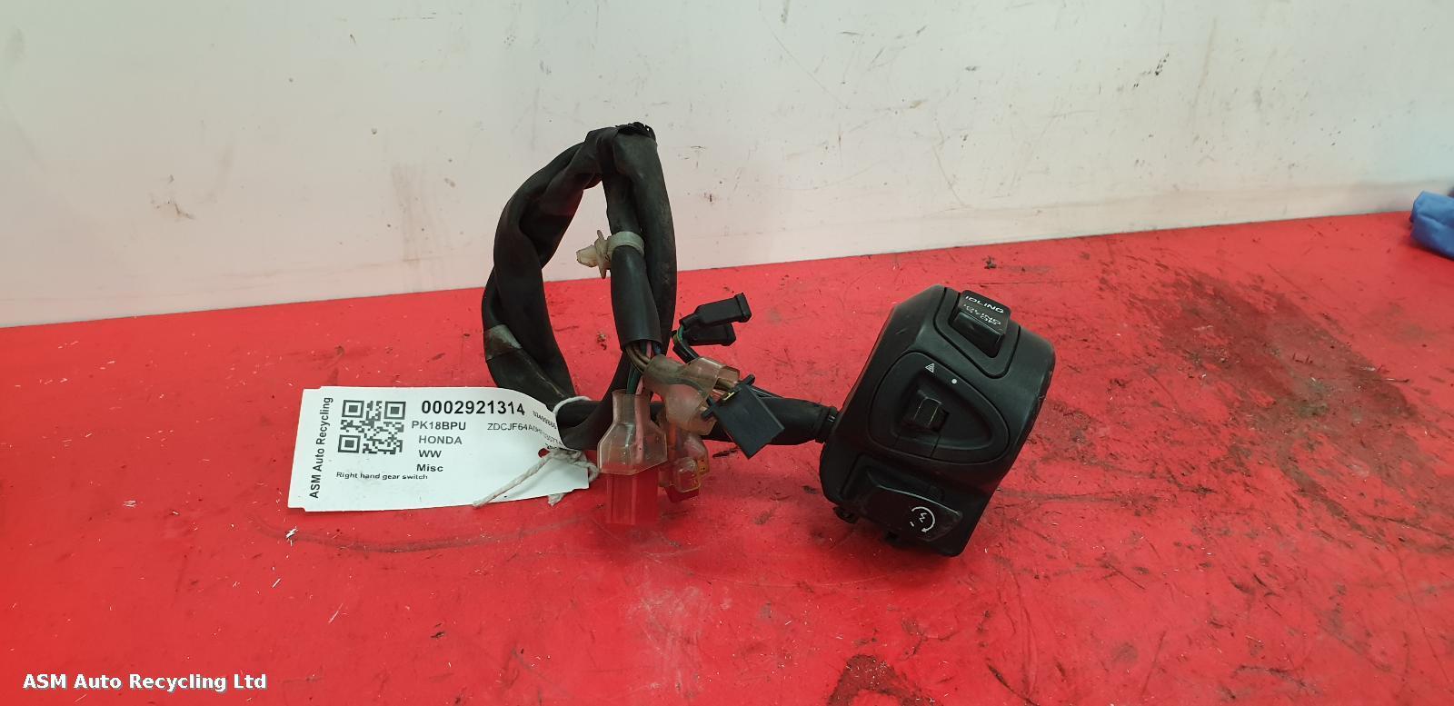 View Auto part RH Switch Gear Honda Ww 2018
