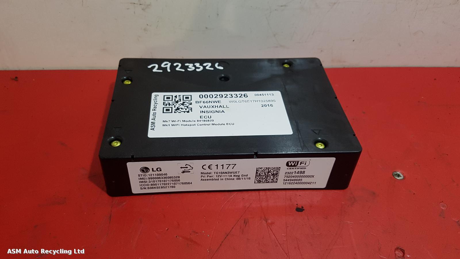 View Auto part ECU Vauxhall Insignia 2016