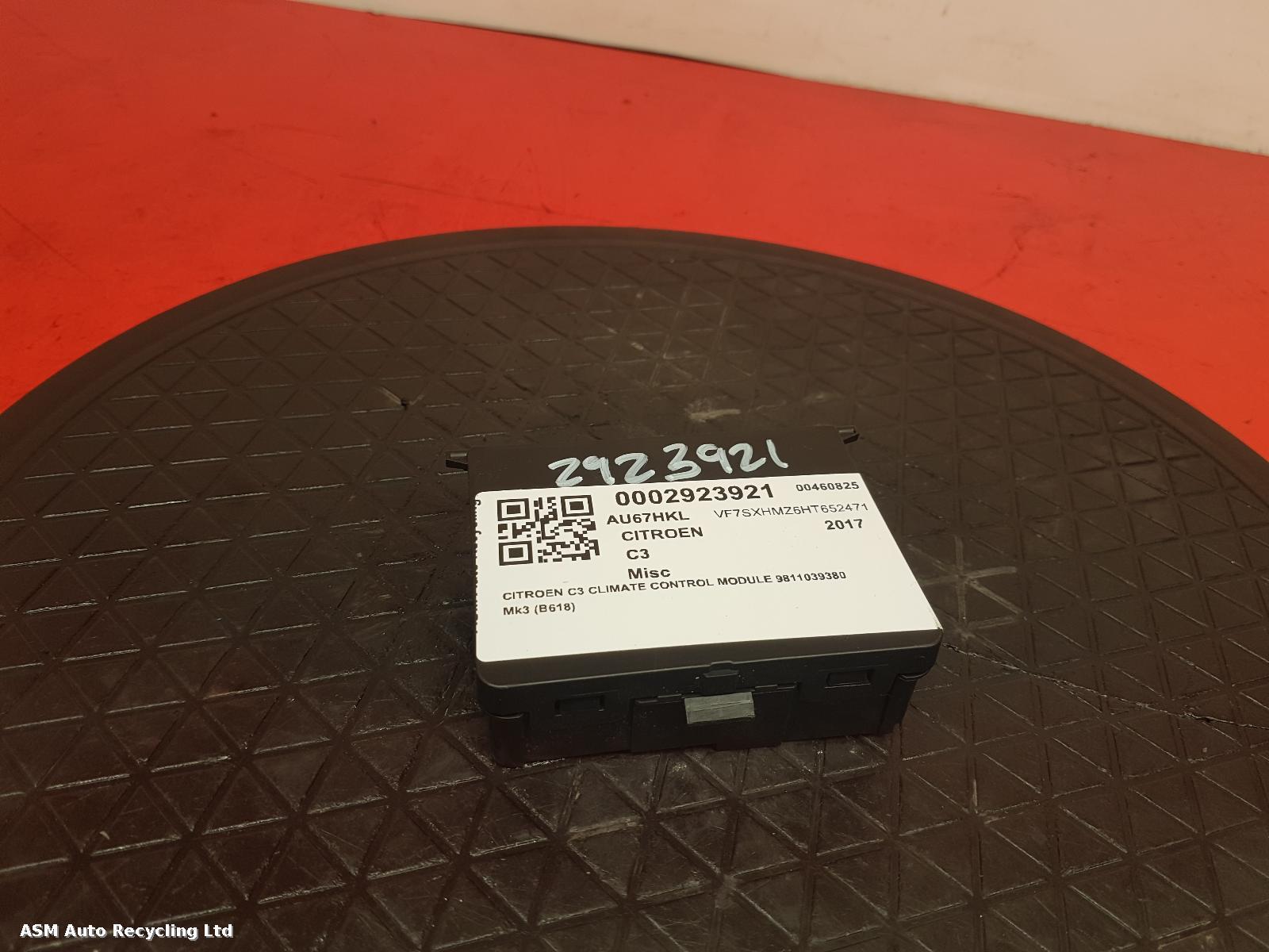 View Auto part ECU Citroen C3 2017