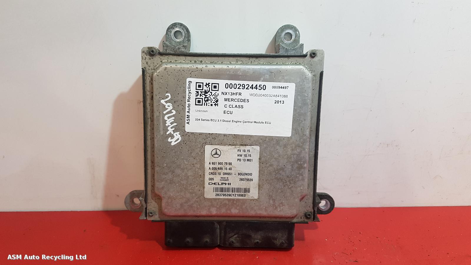 View Auto part ECU Mercedes C Class 2013