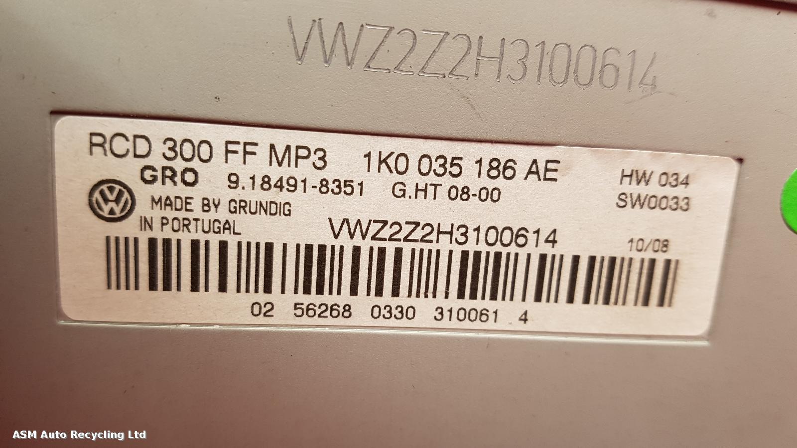 View Auto part A/V Equipment Volkswagen Eos 2008