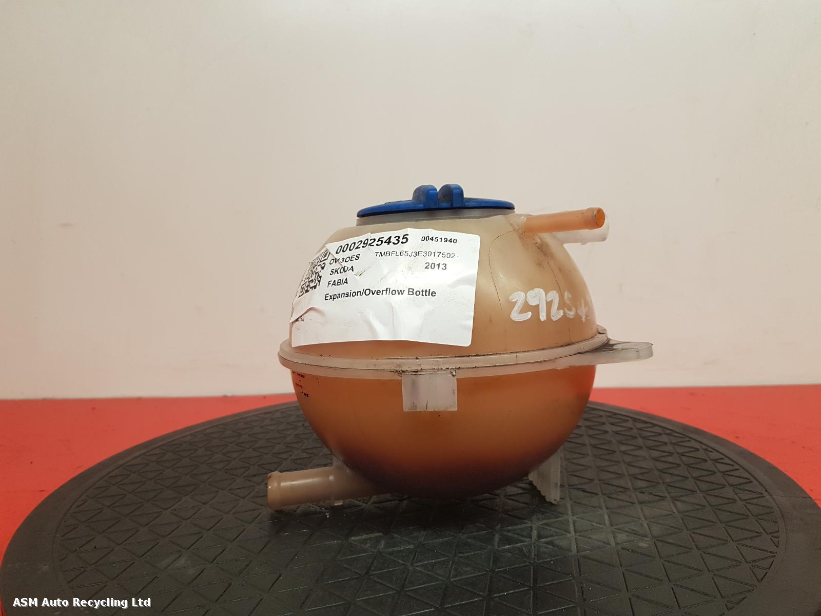 View Auto part Overflow Bottle Skoda Fabia 2013