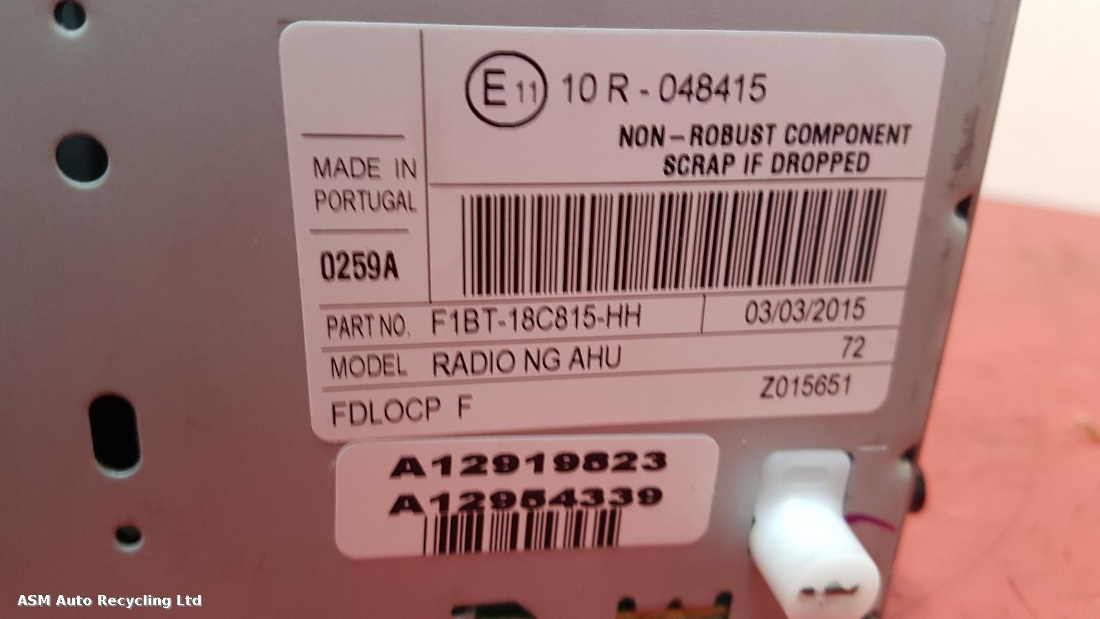 View Auto part A/V Equipment Ford Focus 2015