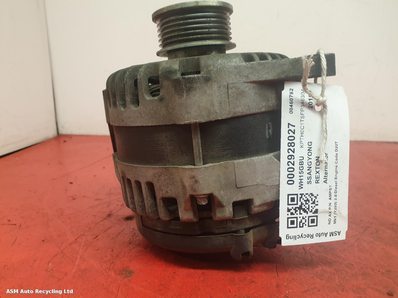 View Auto part Alternator Ssangyong Rexton 2015
