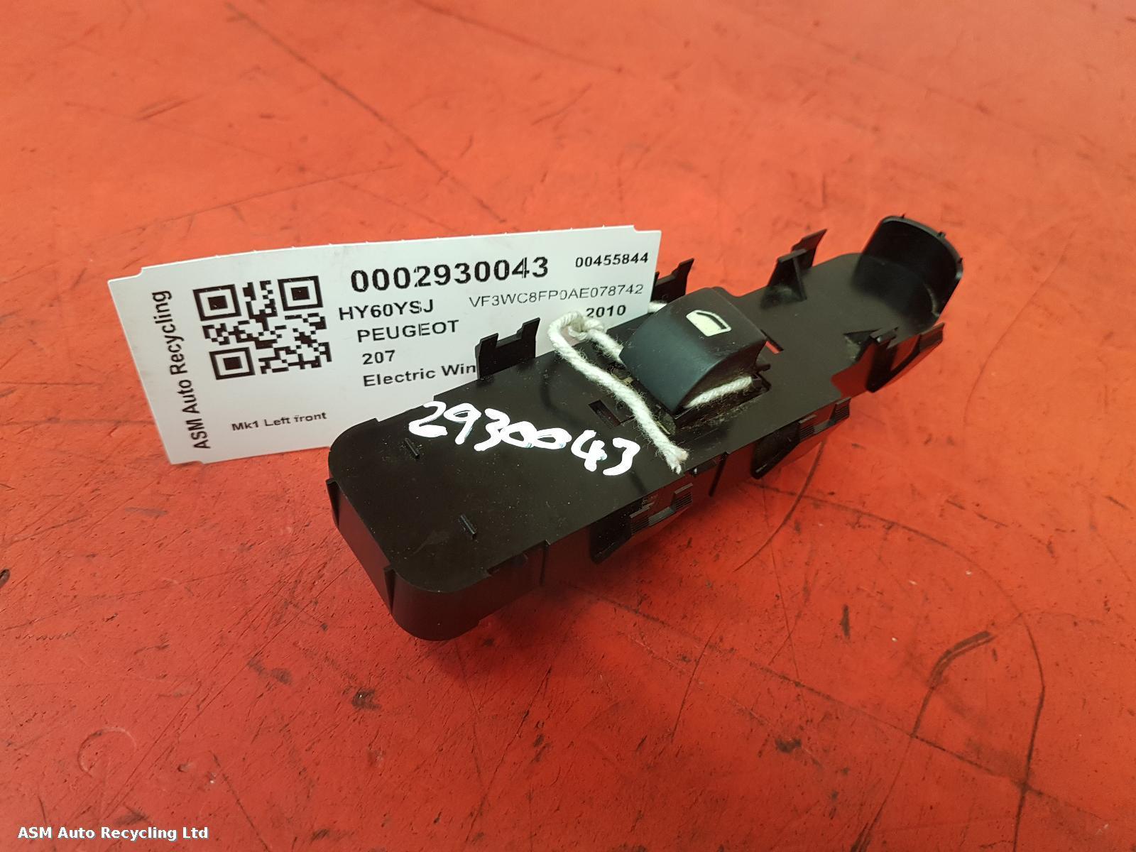 View Auto part Elect. Window Switch Peugeot 207 2010