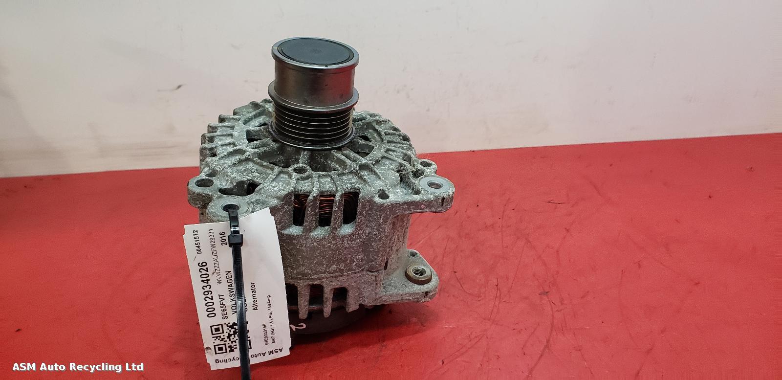 View Auto part Alternator Volkswagen Golf 2016