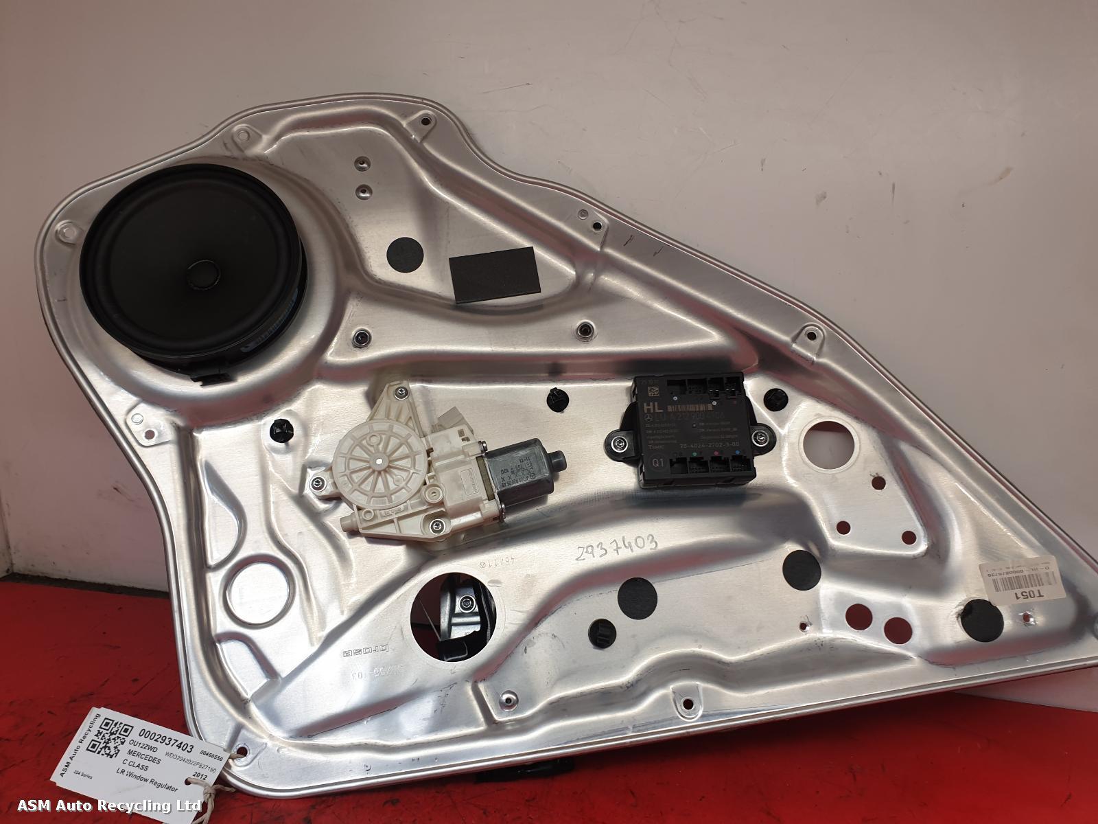 View Auto part LR Window Regulator Mercedes C Class 2012