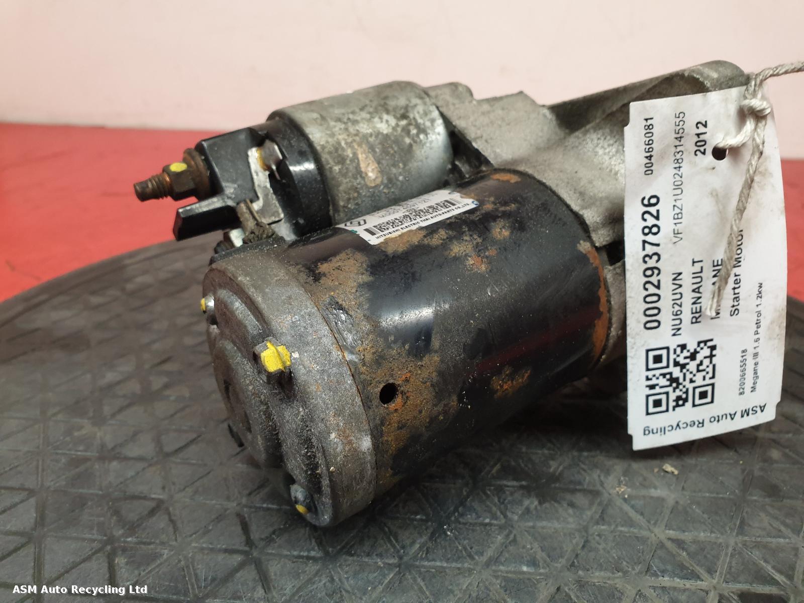 View Auto part Starter Motor Renault Megane 2012