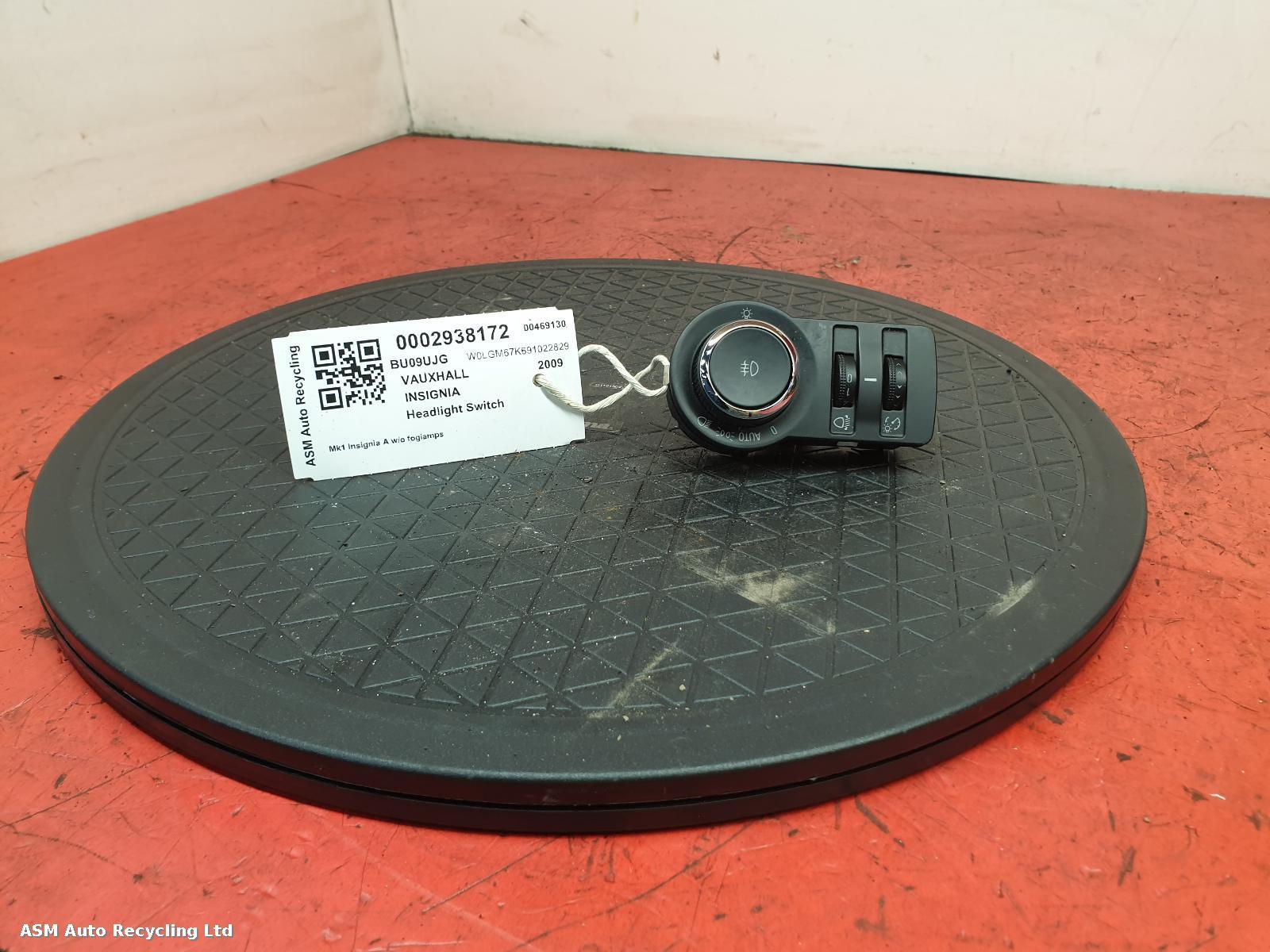 View Auto part Headlight Switch Vauxhall Insignia 2009