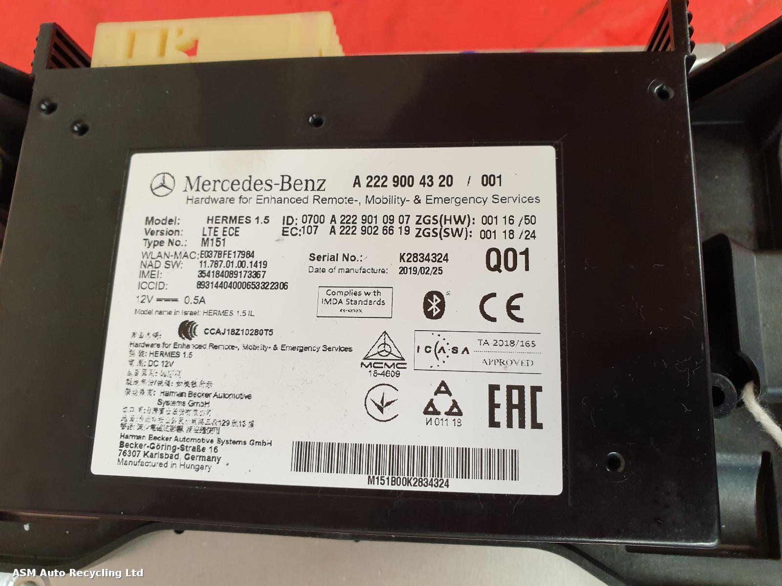 View Auto part CD Changer Mercedes C Class 2019