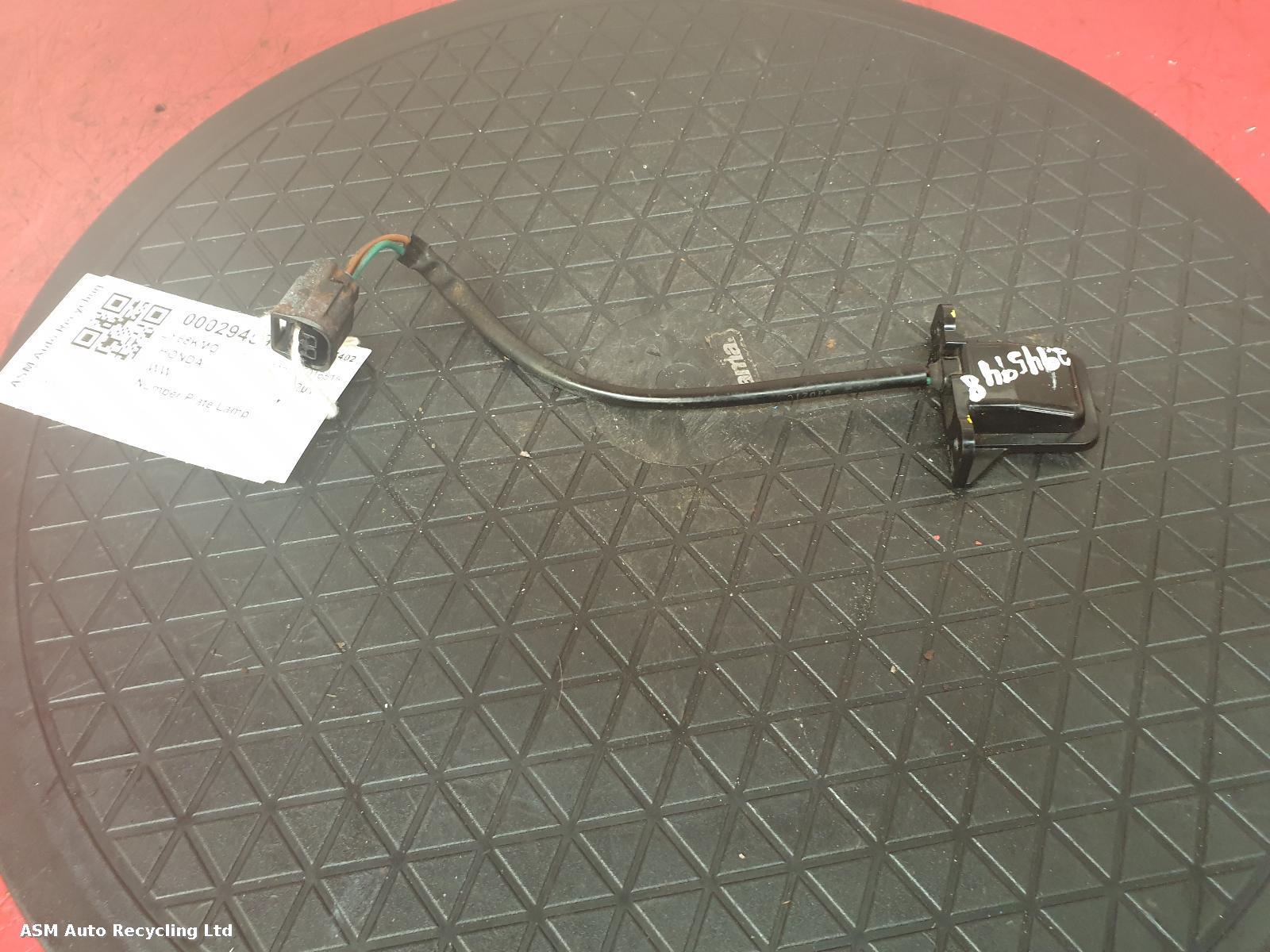 View Auto part Number Plate Lamp Honda Ww 2018