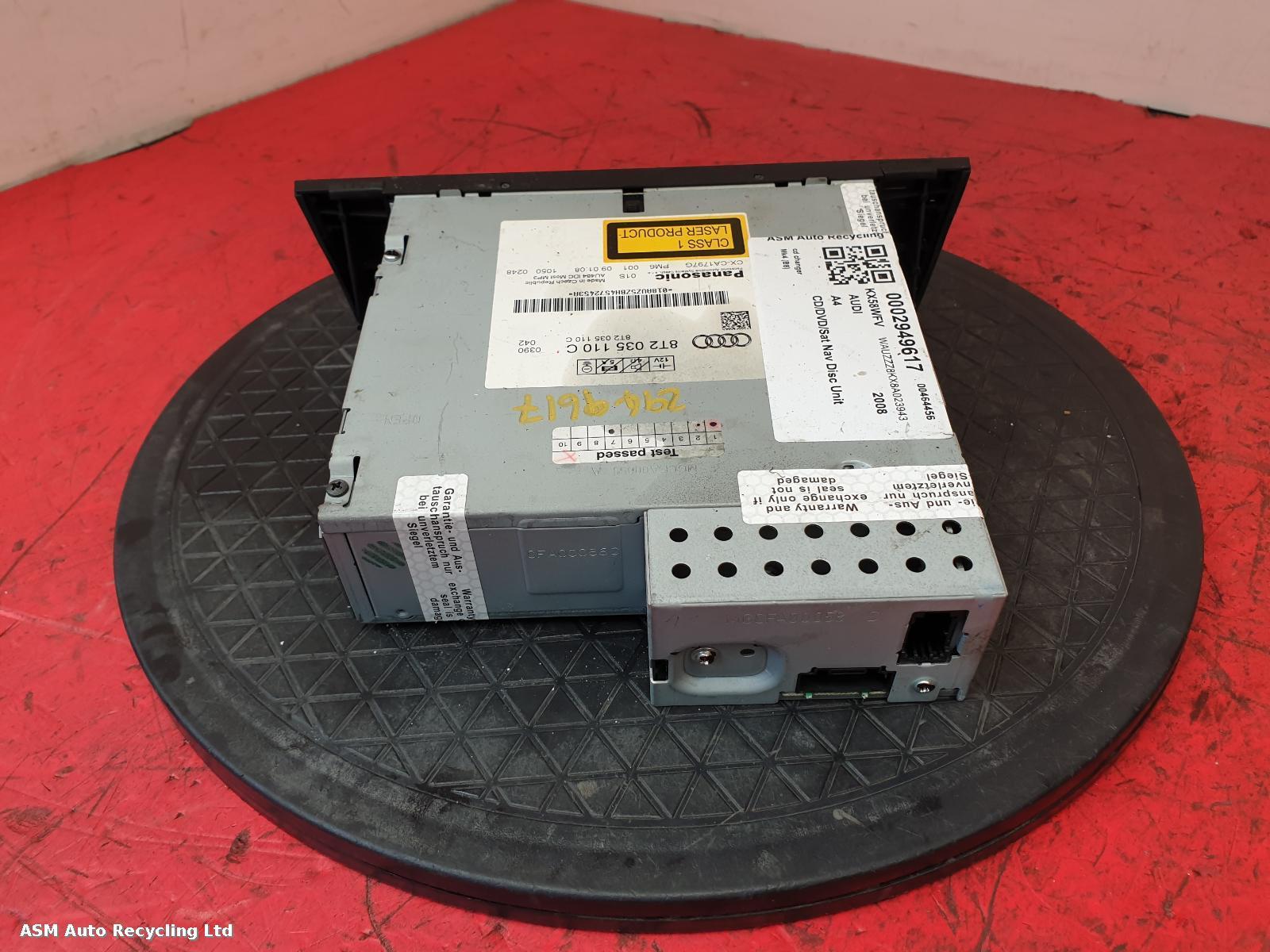View Auto part CD Changer Audi A4 2008