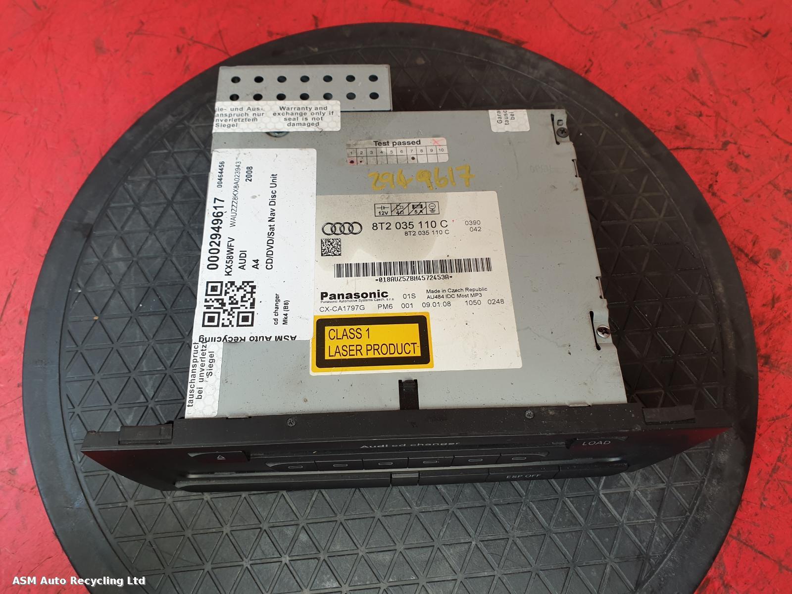 View Auto part CD Changer Audi A4 2008