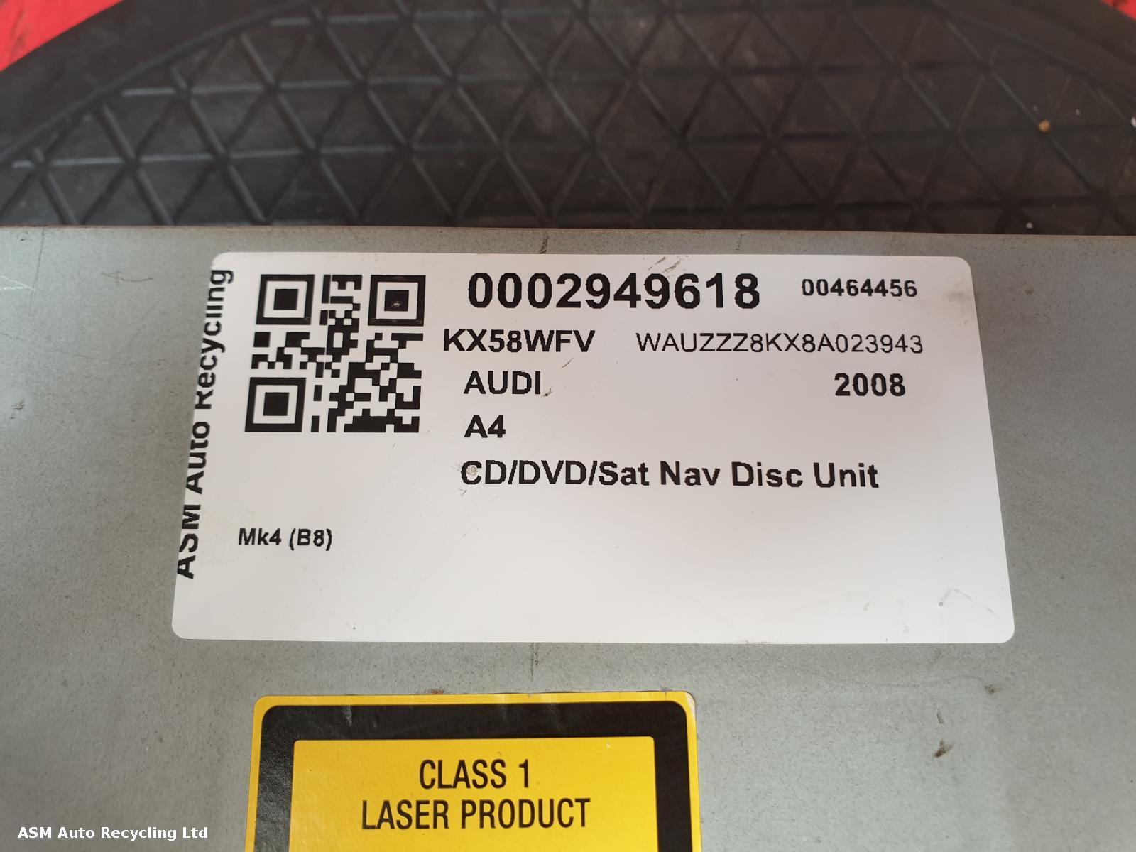 View Auto part CD Changer Audi A4 2008