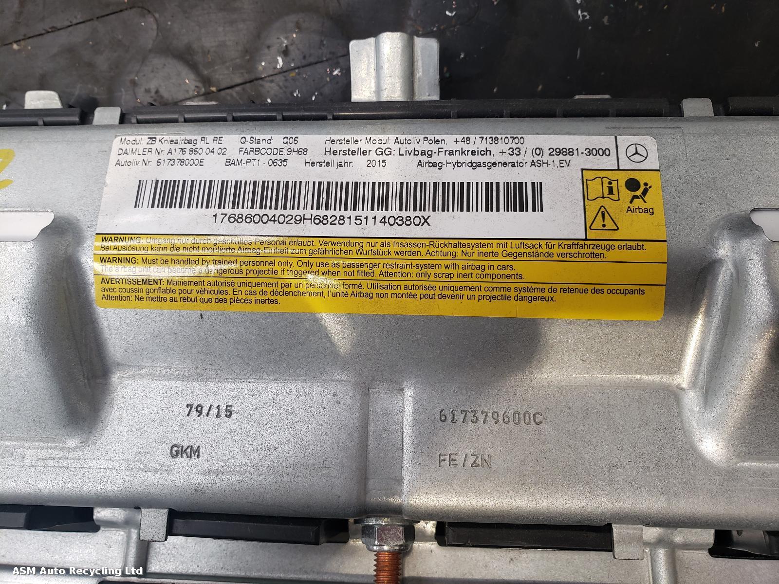 View Auto part Airbag Kit Mercedes A Class 2015
