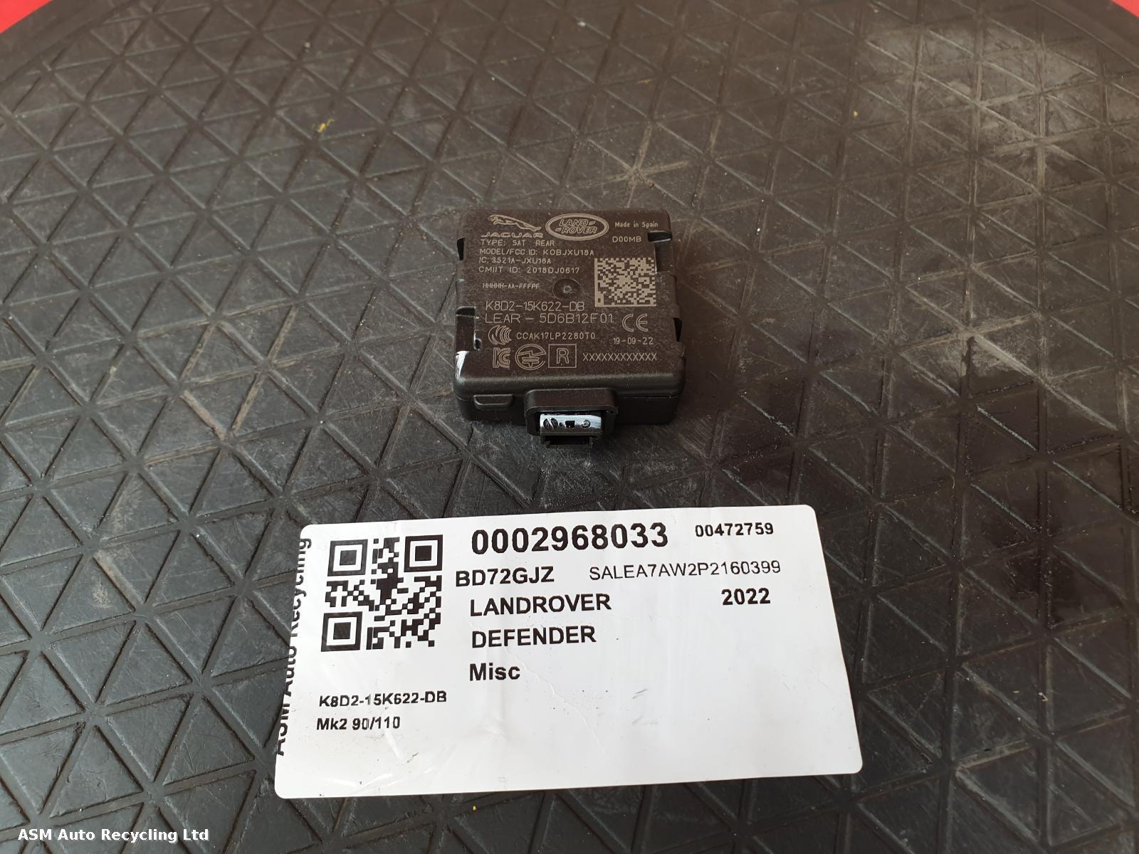 View Auto part Misc Land Rover Defender 2022