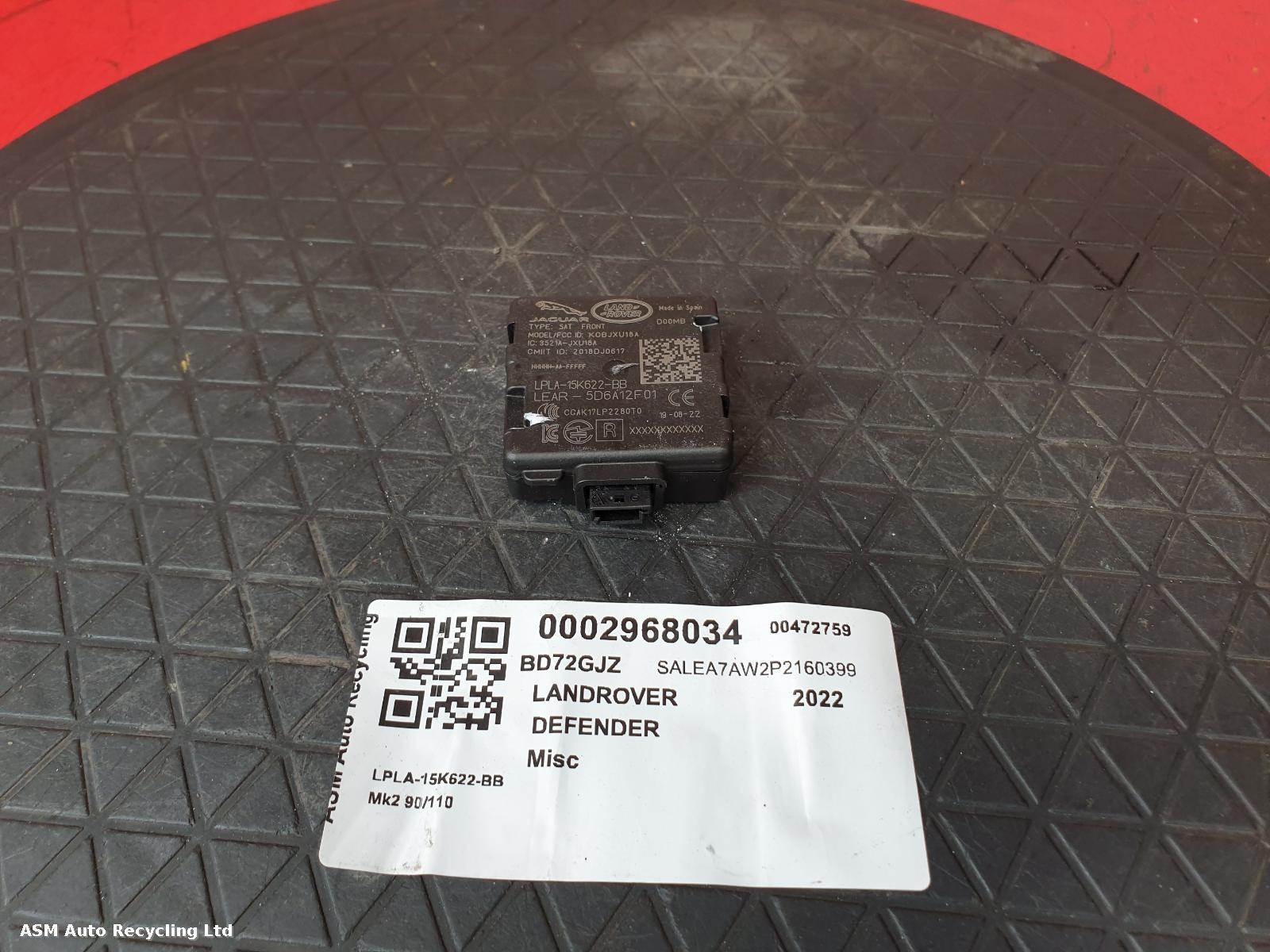 View Auto part ECU Land Rover Defender 2022