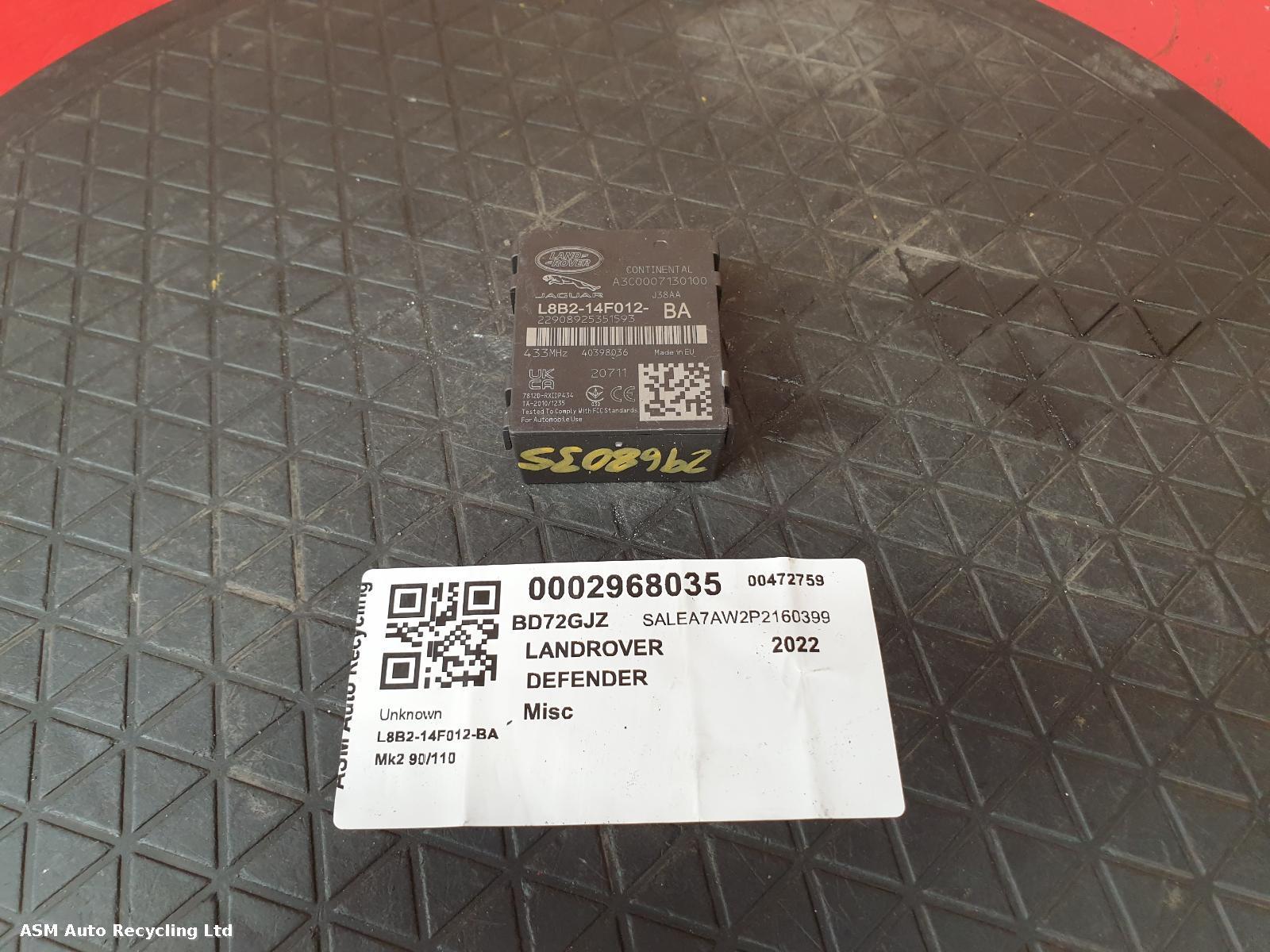 View Auto part ECU Land Rover Defender 2022