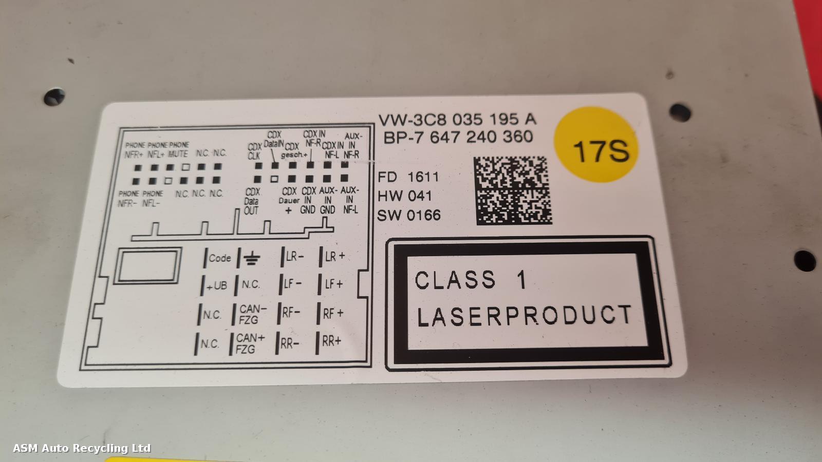 View Auto part A/V Equipment Volkswagen Golf 2011