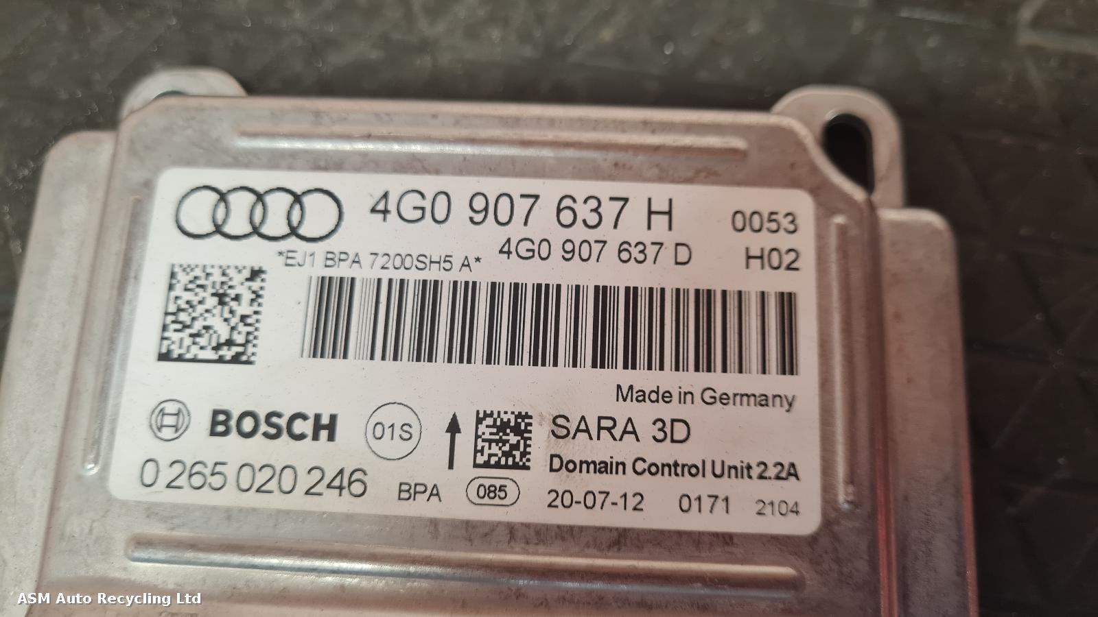 View Auto part ECU Audi A7 2013