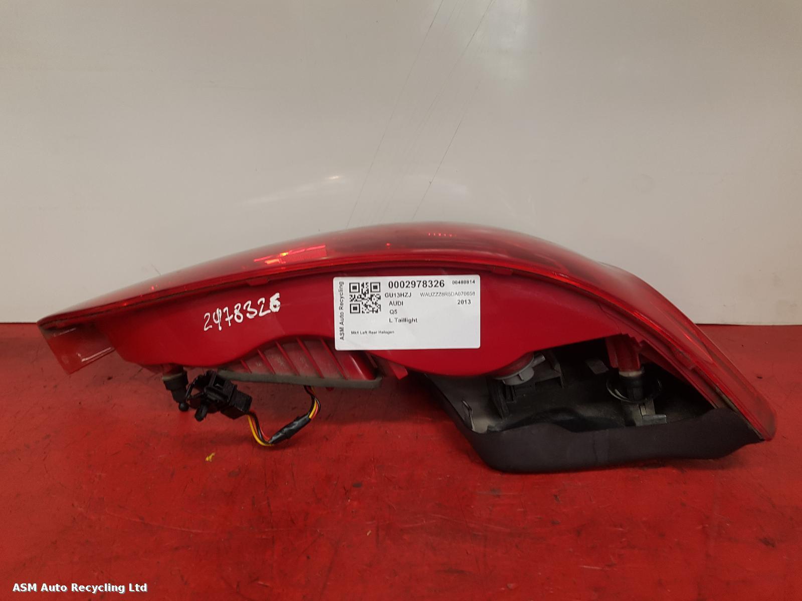 View Auto part L Taillight Audi Q5 2013