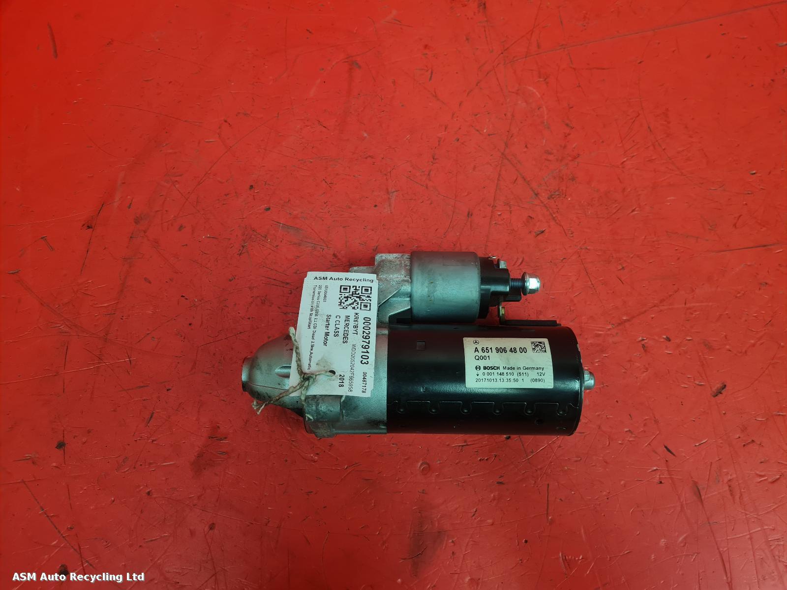 View Auto part Starter Motor Mercedes C Class 2018
