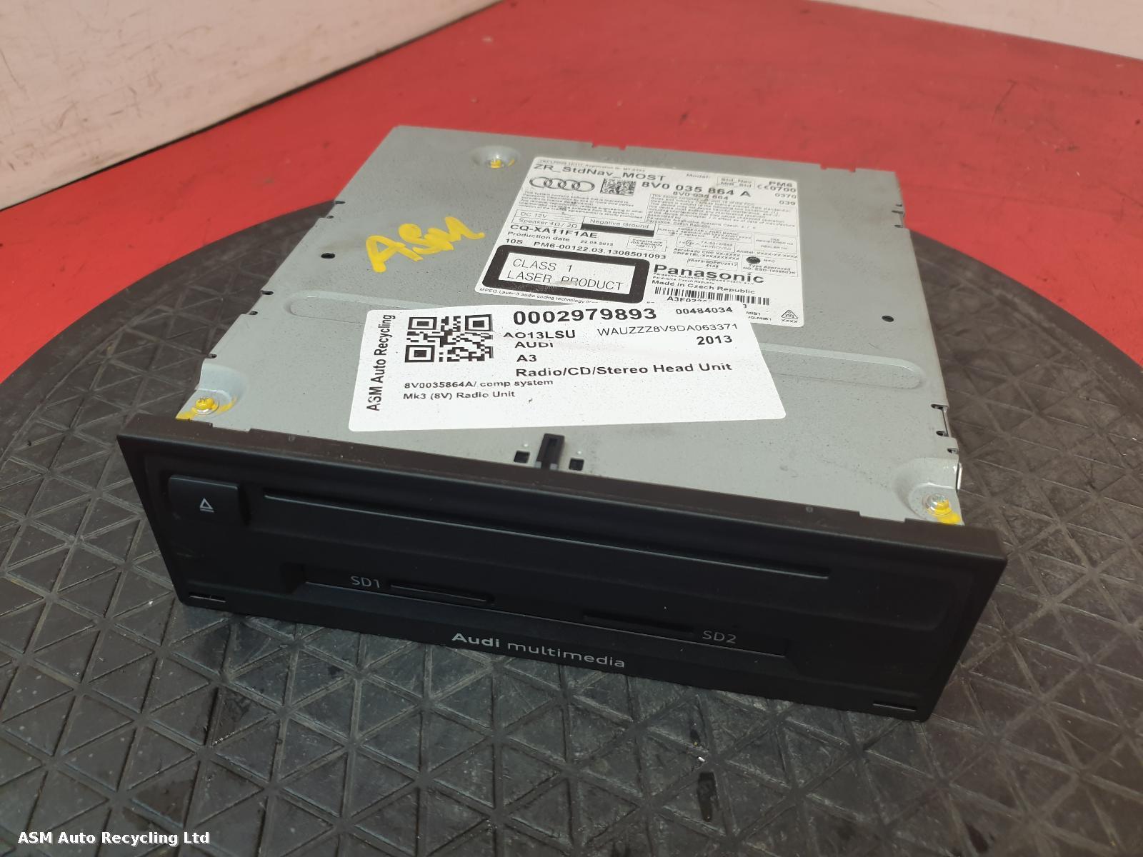 View Auto part A/V Equipment Audi A3 2013