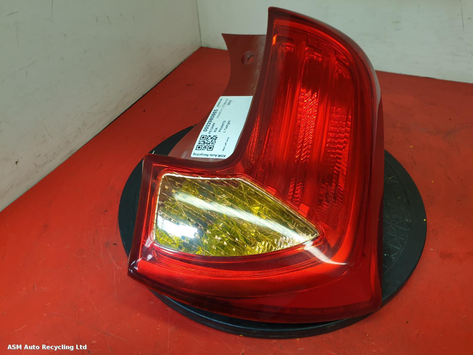 View Auto part L Taillight Kia Picanto 2012