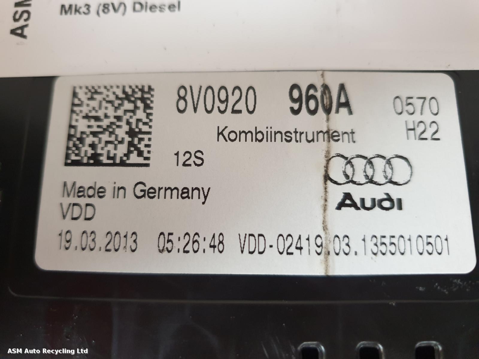 View Auto part Speedometer Audi A3 2013