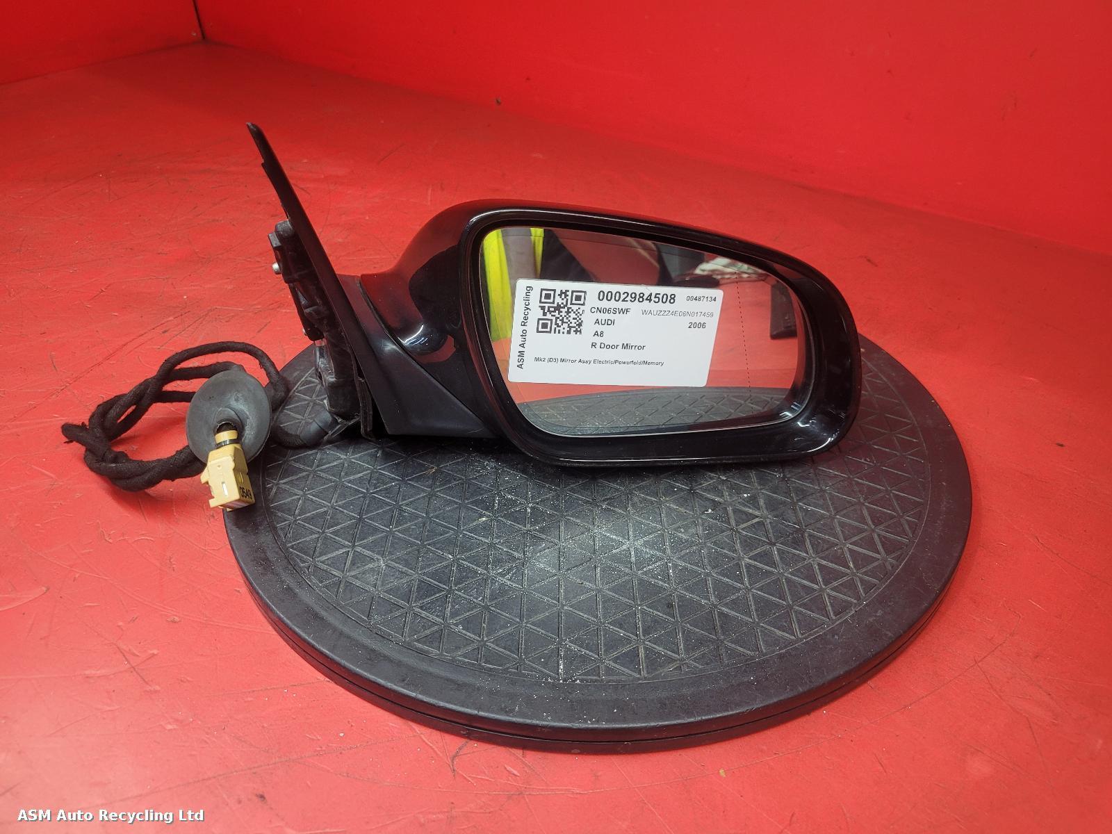 View Auto part R Door Mirror Audi A8 2006