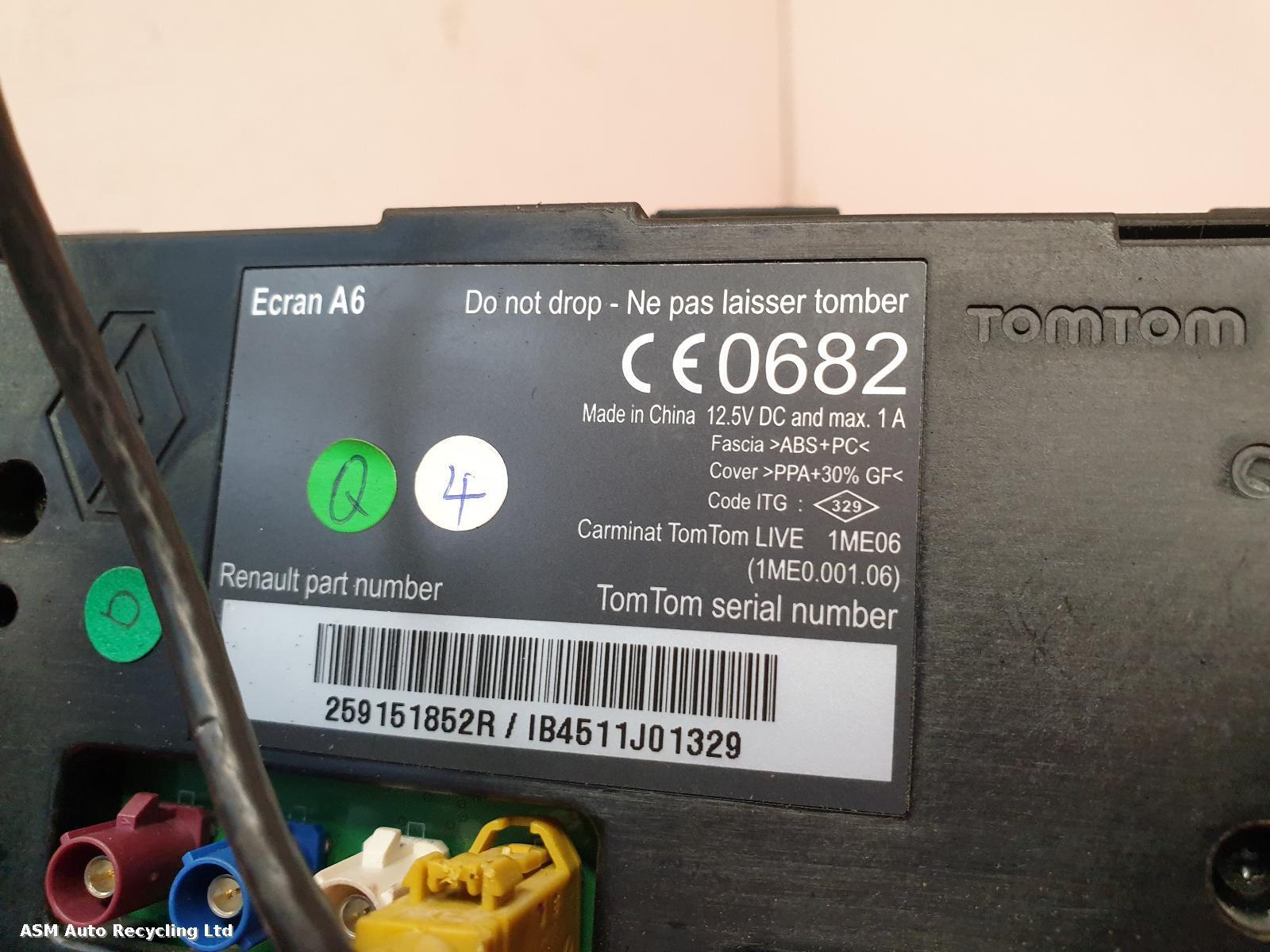 View Auto part Sat Nav Unit Renault Trafic 2012