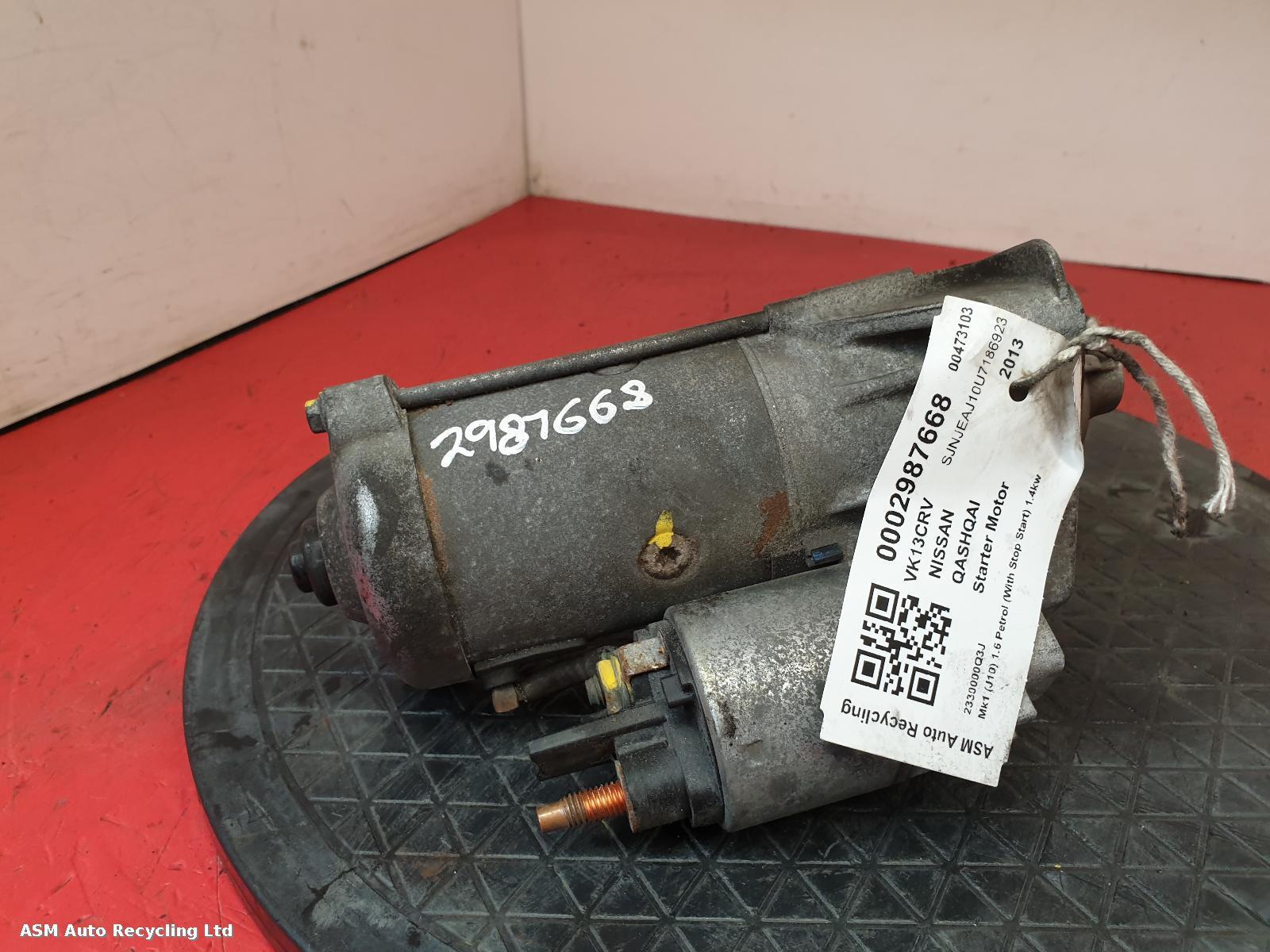 View Auto part Starter Motor Nissan Qashqai 2013