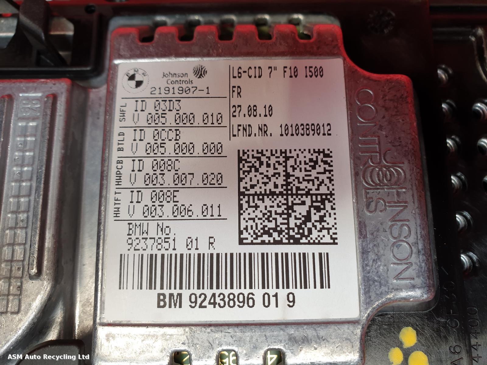 View Auto part Radio Display Bmw 5 Series 2010