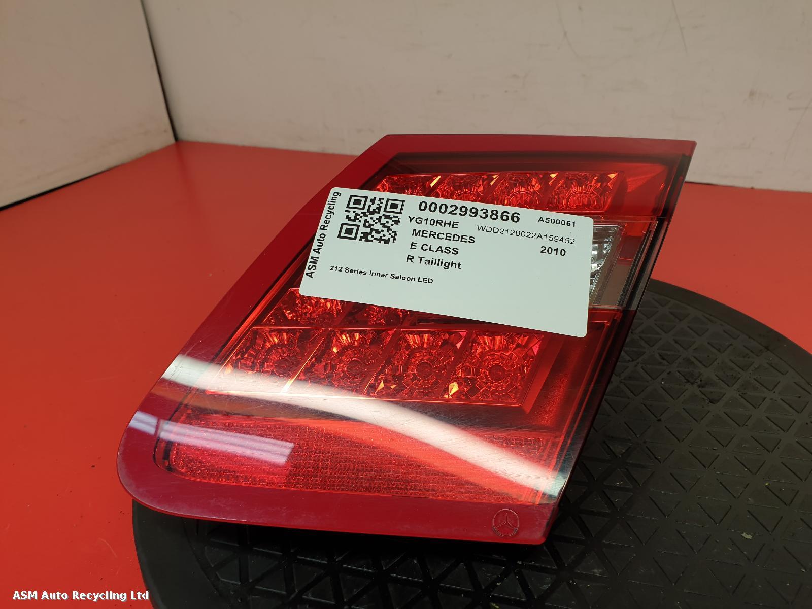 View Auto part R Taillight Mercedes E Class 2010