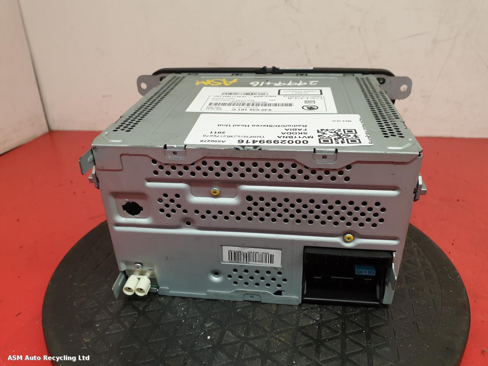 View Auto part A/V Equipment Skoda Fabia 2011