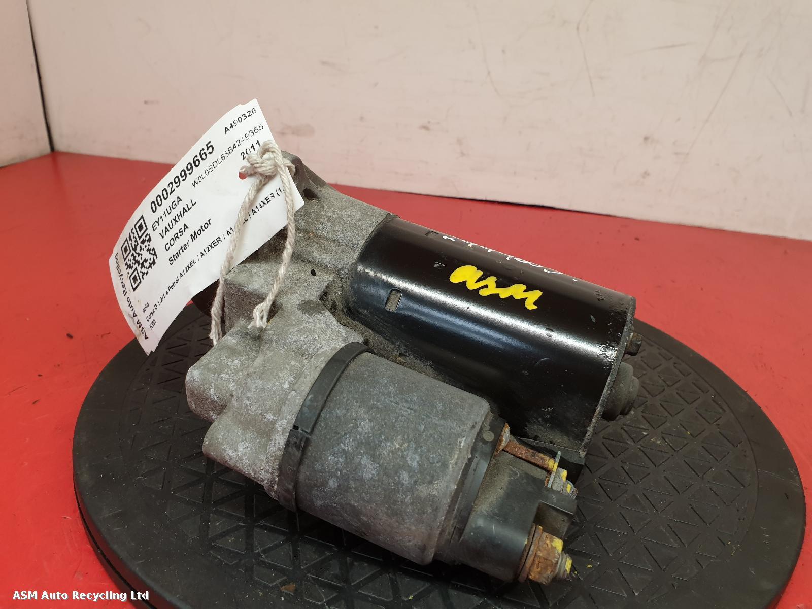 View Auto part Starter Motor Vauxhall Corsa 2011