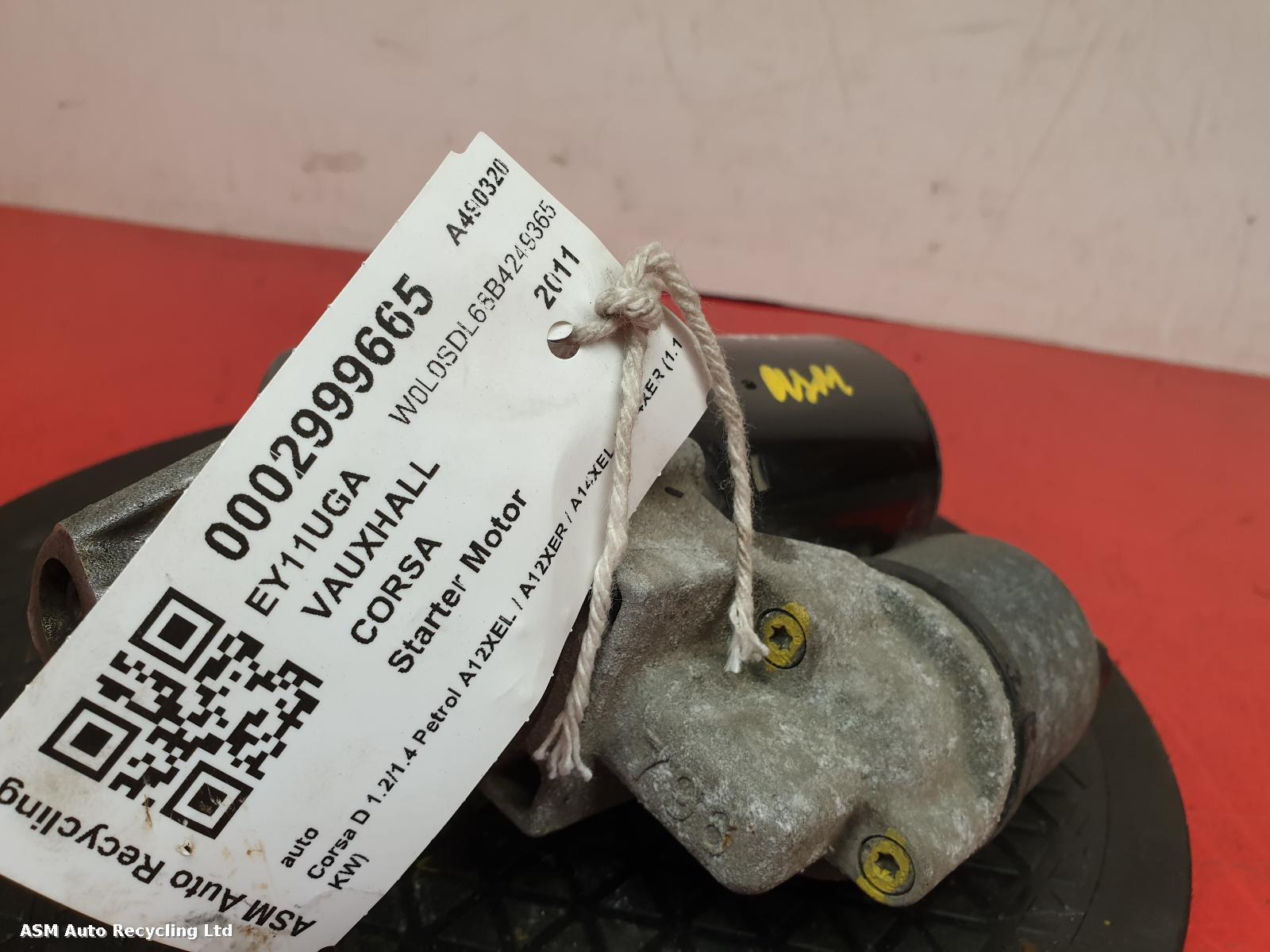 View Auto part Starter Motor Vauxhall Corsa 2011