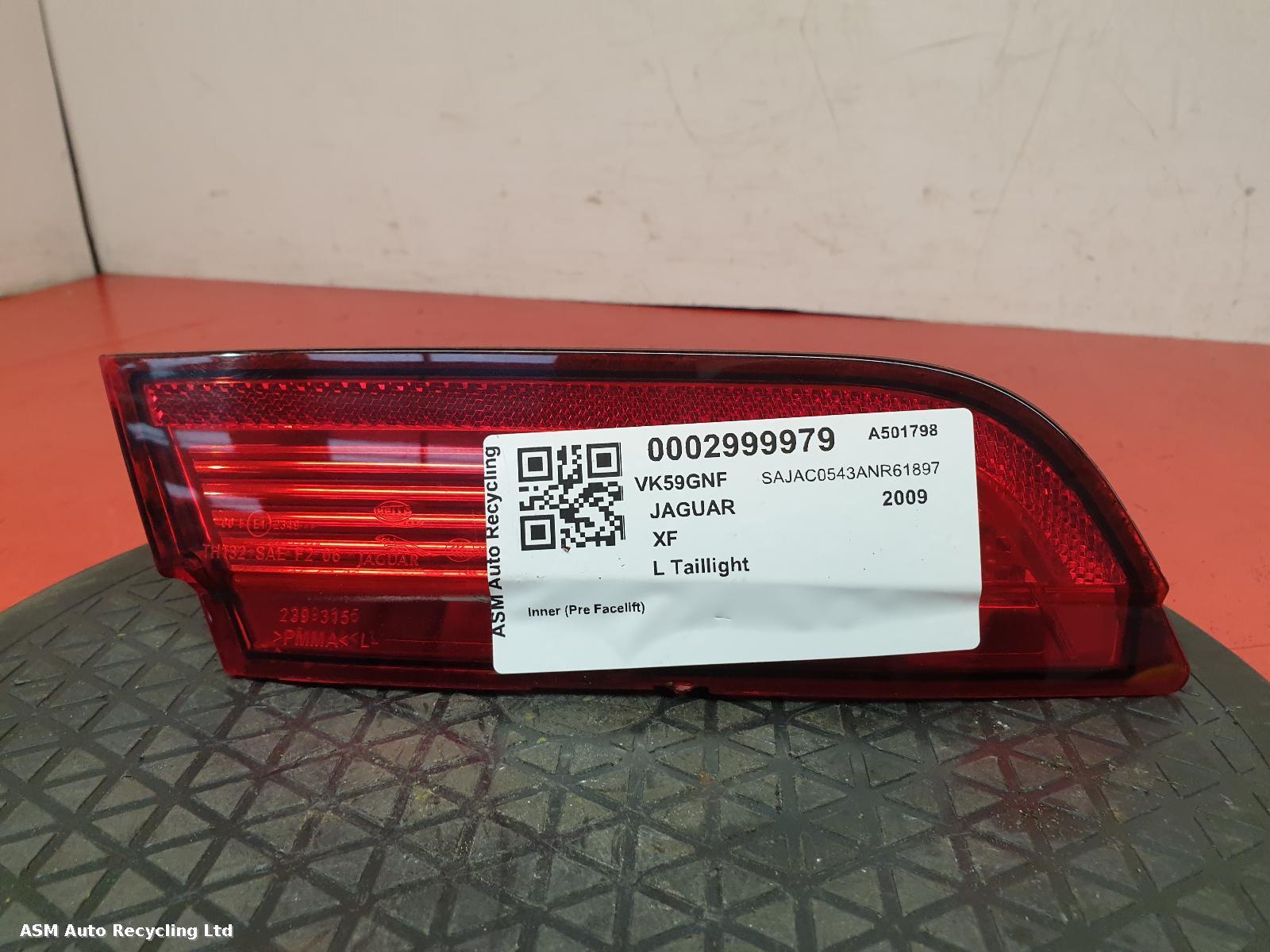 View Auto part L Taillight Jaguar Xf 2009