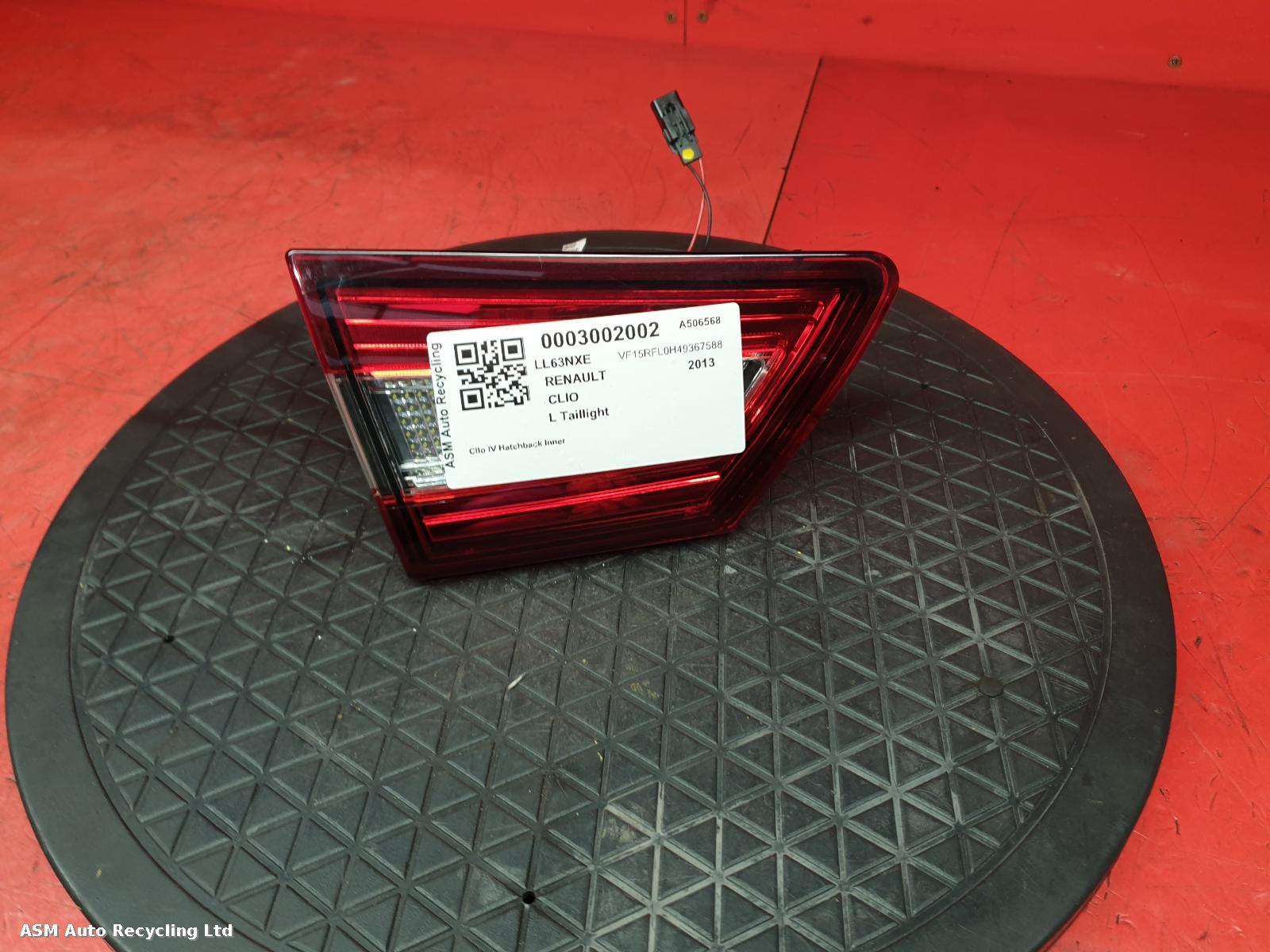 View Auto part L Taillight Renault Clio 2013