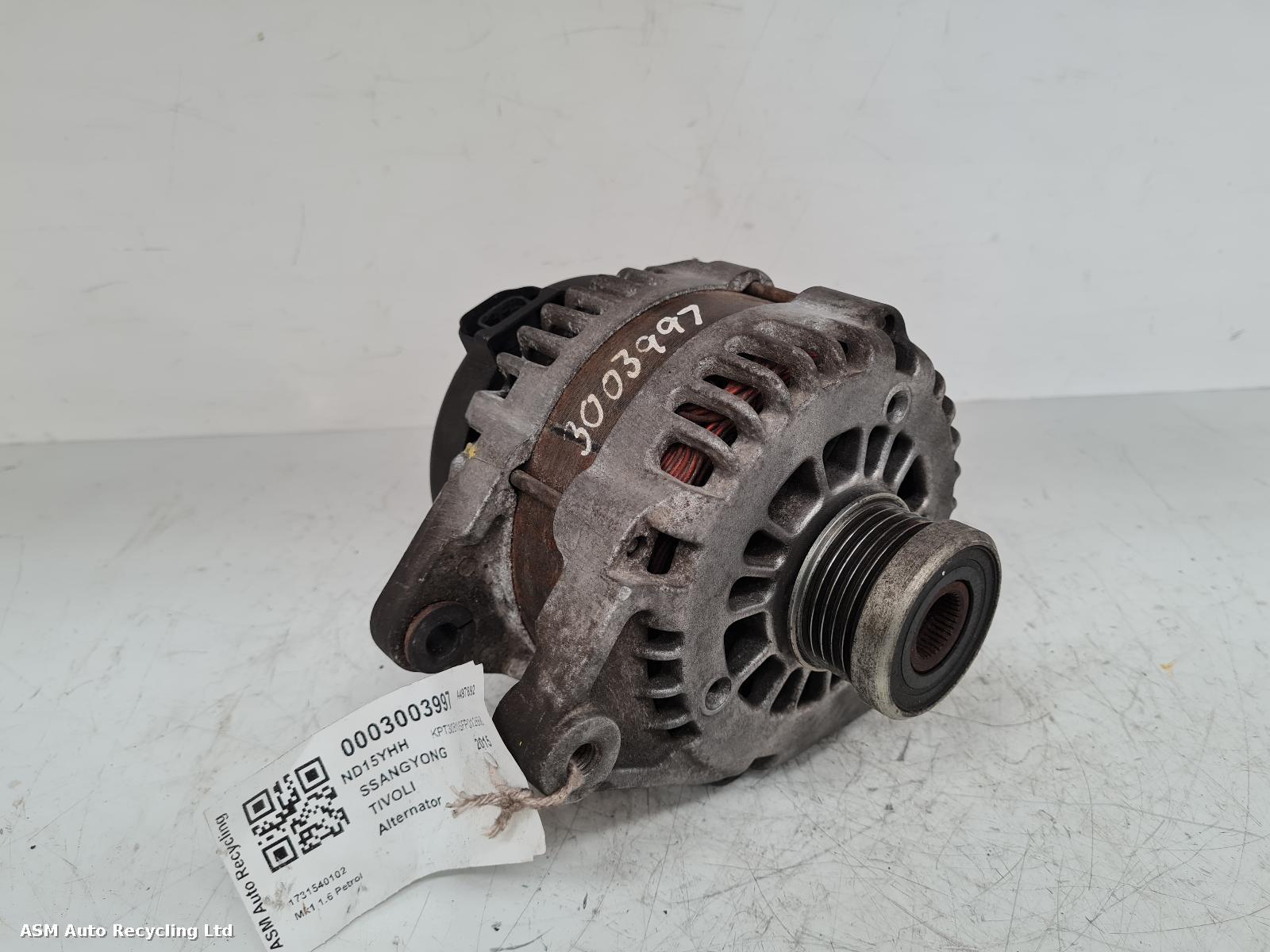 View Auto part Alternator Ssangyong Tivoli 2015
