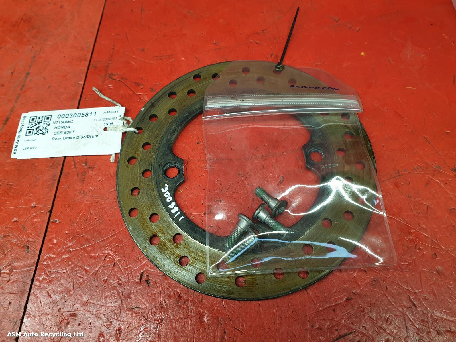 View Auto part Rear Brake Disc/Drum Honda Cbr 600 F 1995