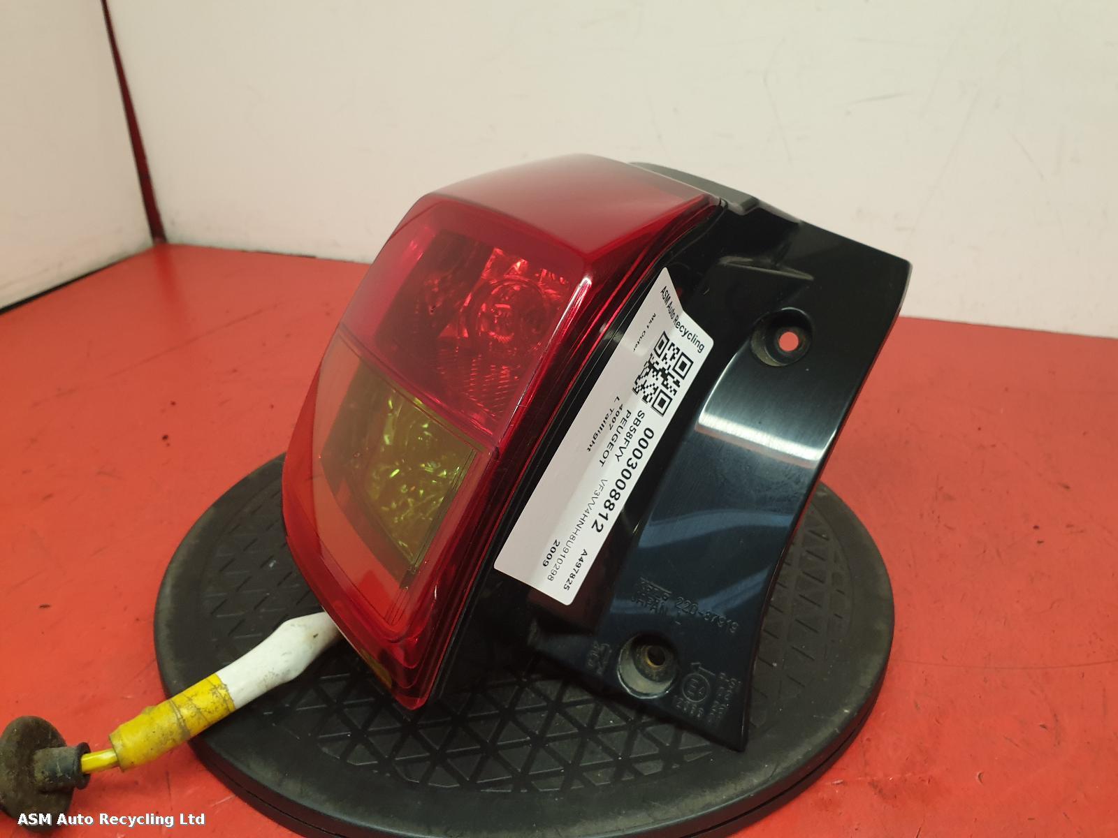 View Auto part L Taillight Peugeot 4007 2009