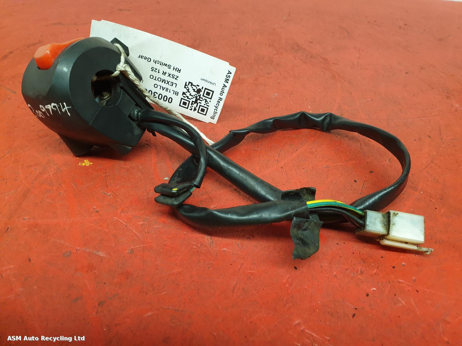 View Auto part RH Switch Gear Lexmoto Zsx R 125 2018