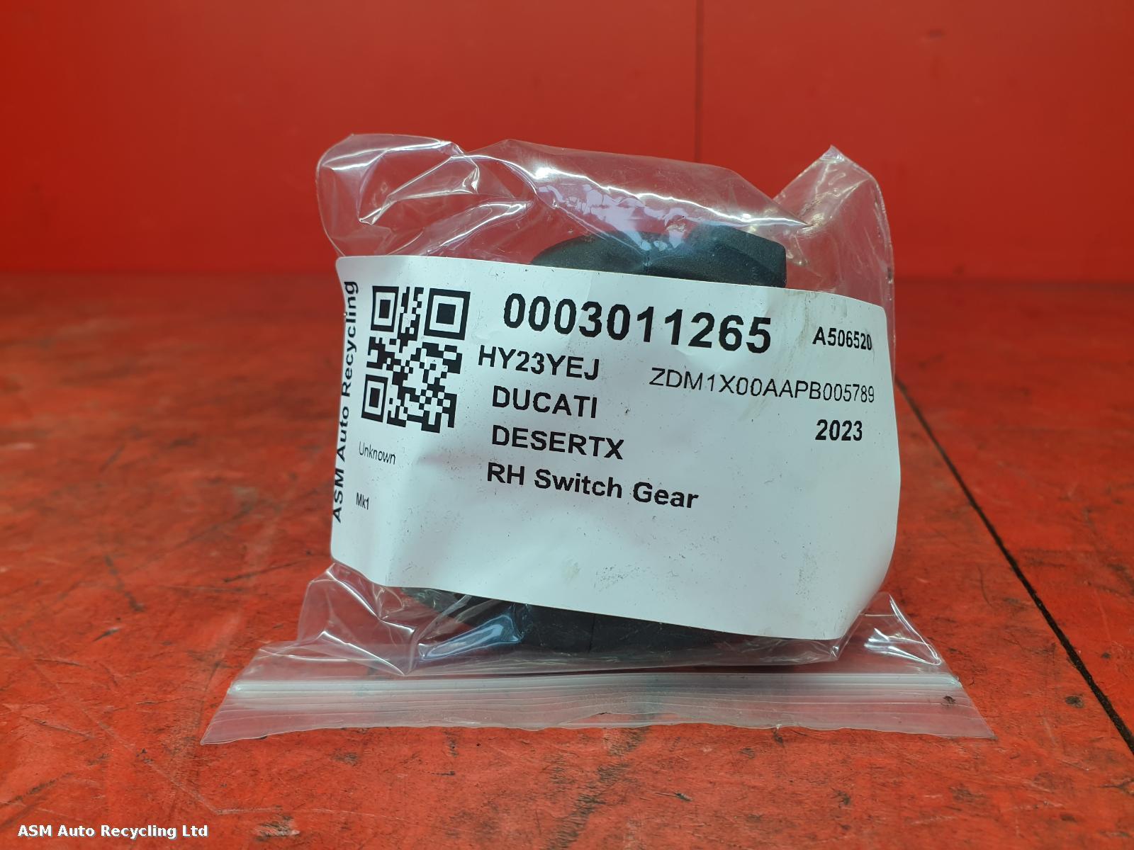 View Auto part RH Switch Gear Ducati Desertx 2023