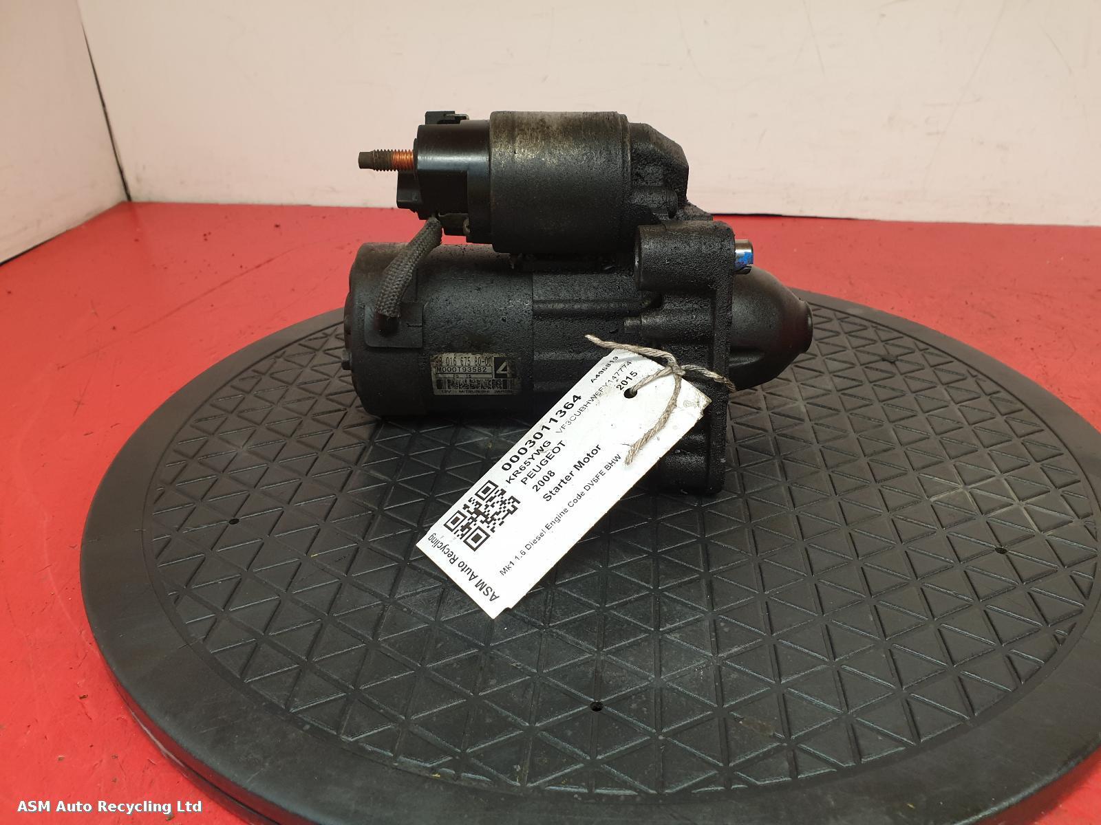 View Auto part Starter Motor Peugeot 2008 2015