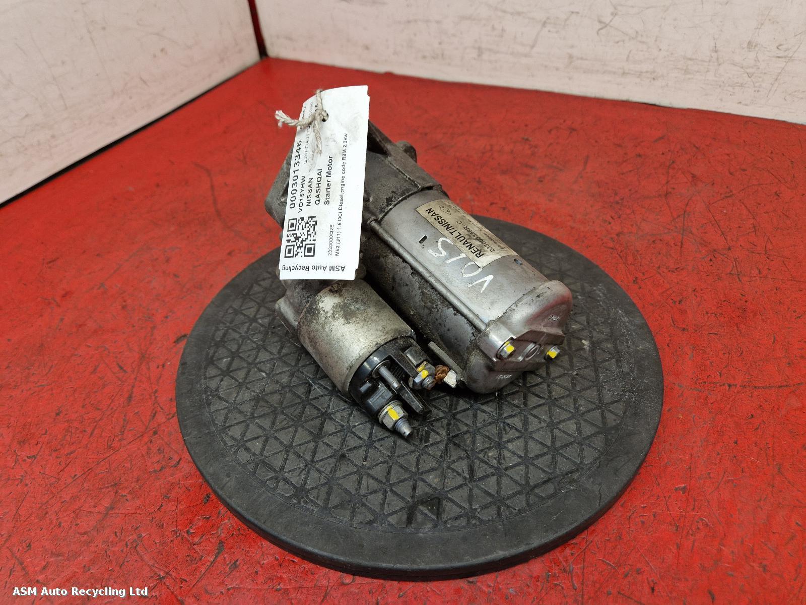 View Auto part Starter Motor Nissan Qashqai 2015