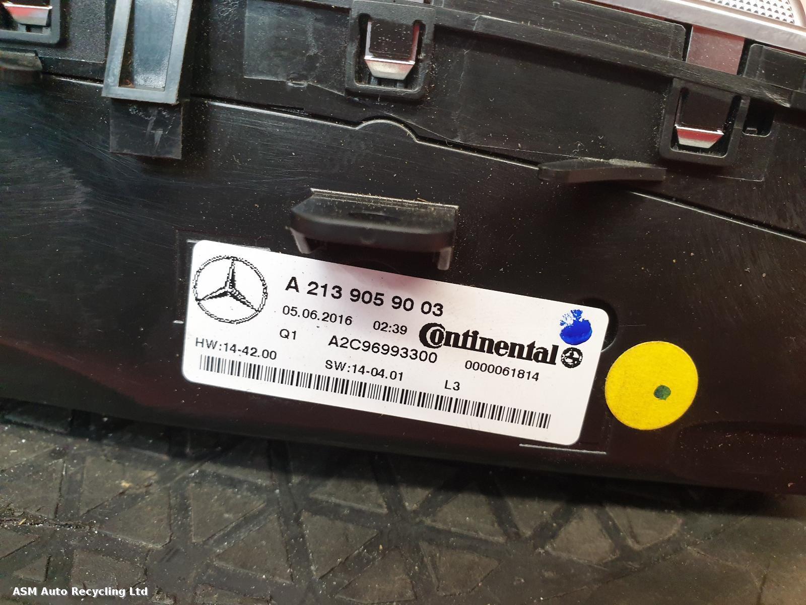 View Auto part Heater/AC Controller Mercedes E Class 2016